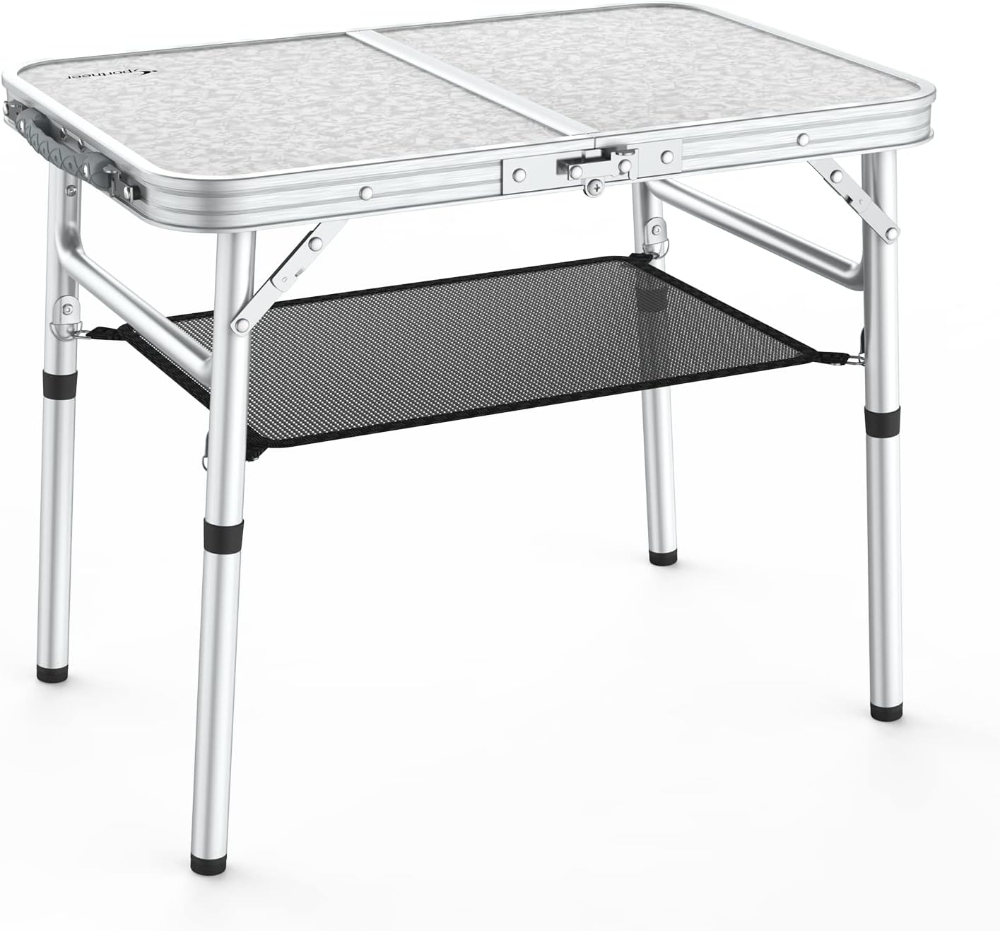 Höhenverstellbarer Klapptisch, Weiss / 60*40cm(2 Höhe)