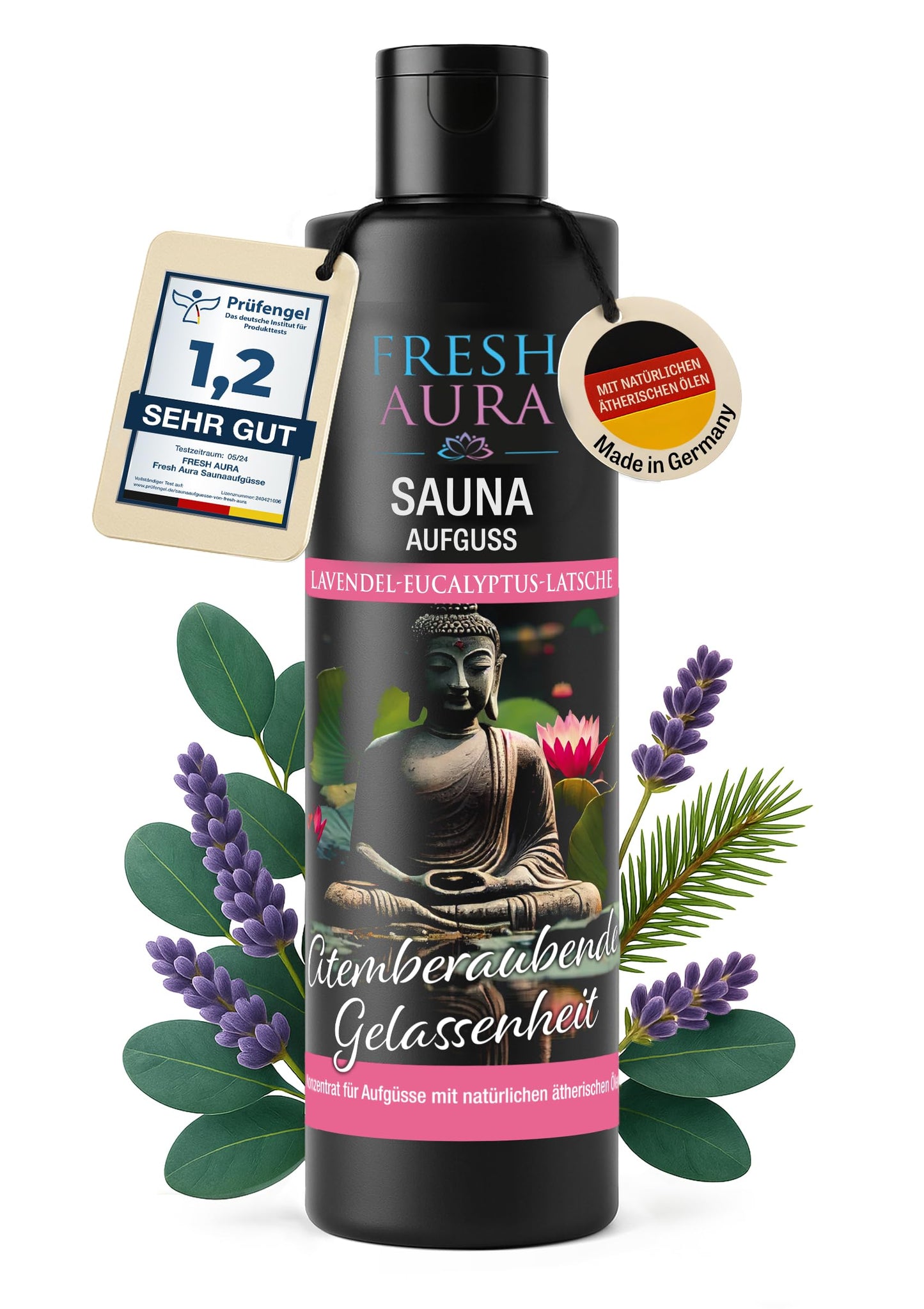 Saunaaufguss Lavendel, Eukalyptus, Latsche, Lavendel, Eukalyptus, Latsche 250ml