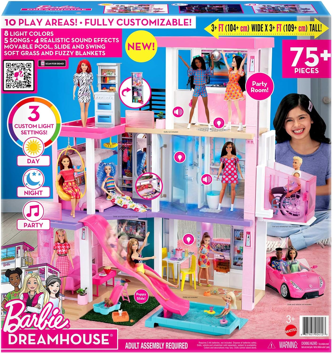 Dream House Puppenhaus mit Pool und Rollstuhllift, Violett