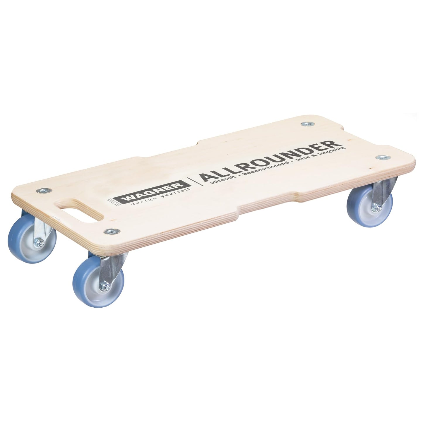 Transportroller Schwerlastrollbrett, (L) 59 x (B) 29 x (H) 11 cm ultrasofte Rollen