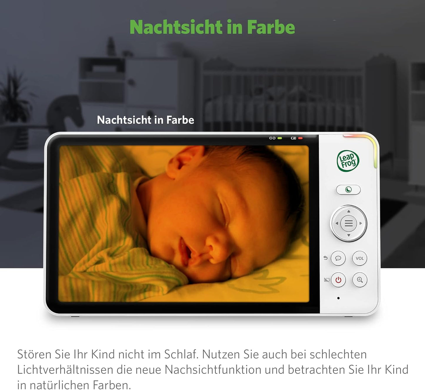 Smartes Video-Babyphone LF815HD, 1 Stück (1er Pack)|5"LF815HD-WIFI&APP Verbinden
