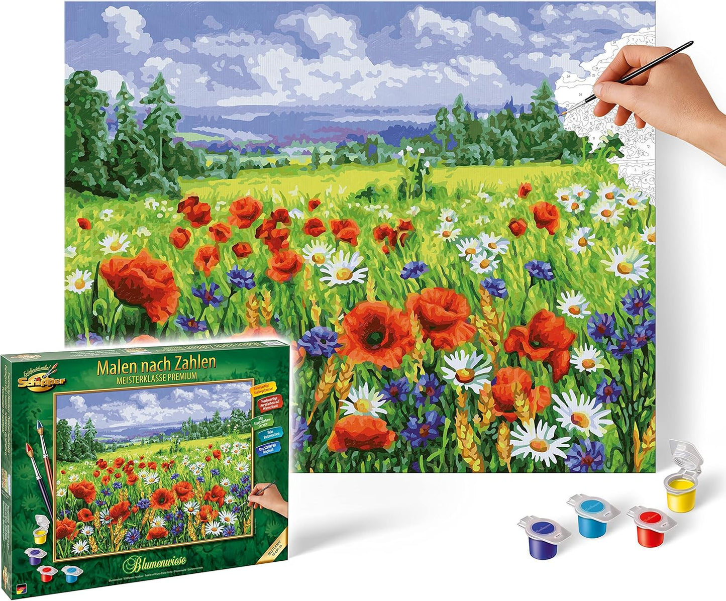 Malen nach Zahlen Blumenwiese