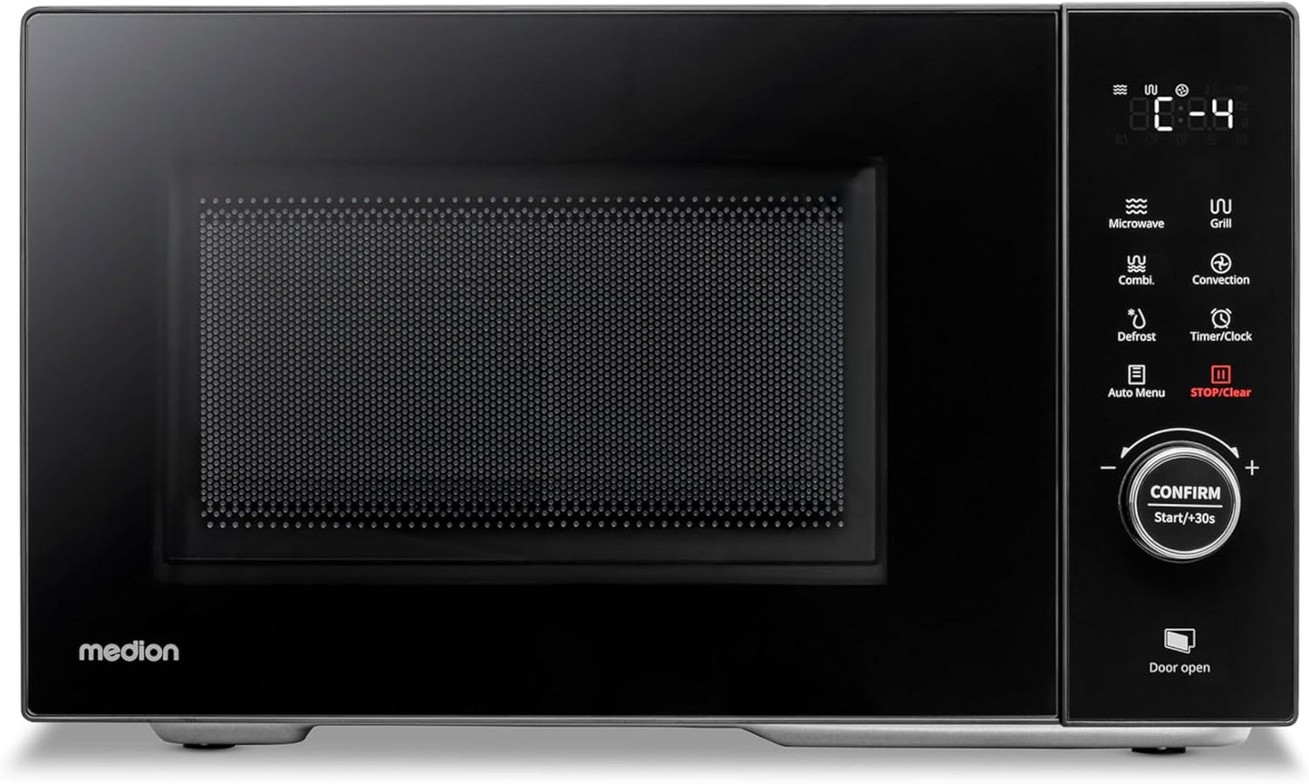 Mikrowelle mit Grill & Heissluftfunktion (23L, 11 Programme), 23 Liter Grill + Heißluft