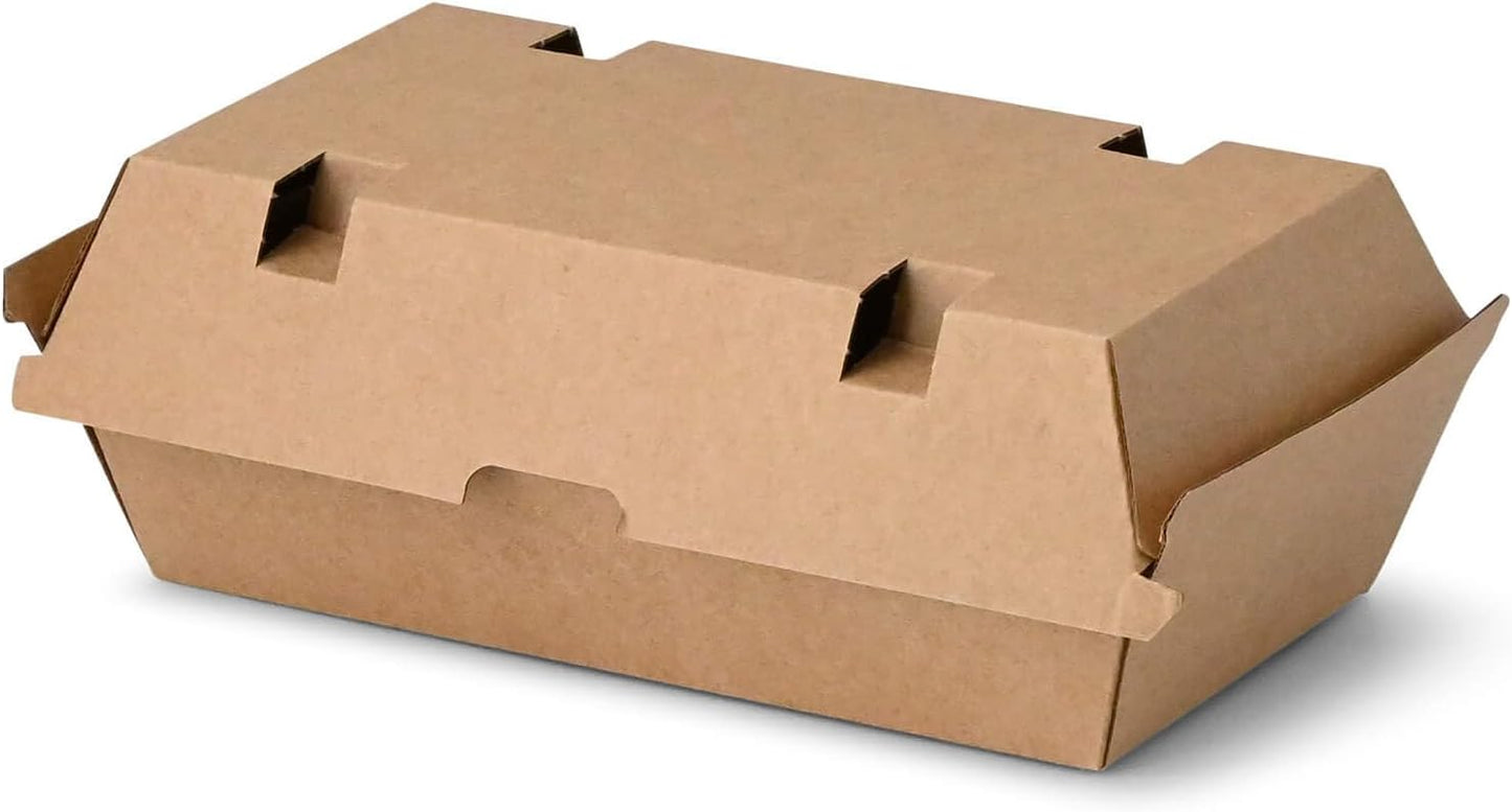 Take Away Kraftkarton-Boxen, 50 Stück, 13 x 24.8 x 7.5 cm (50 Stück)