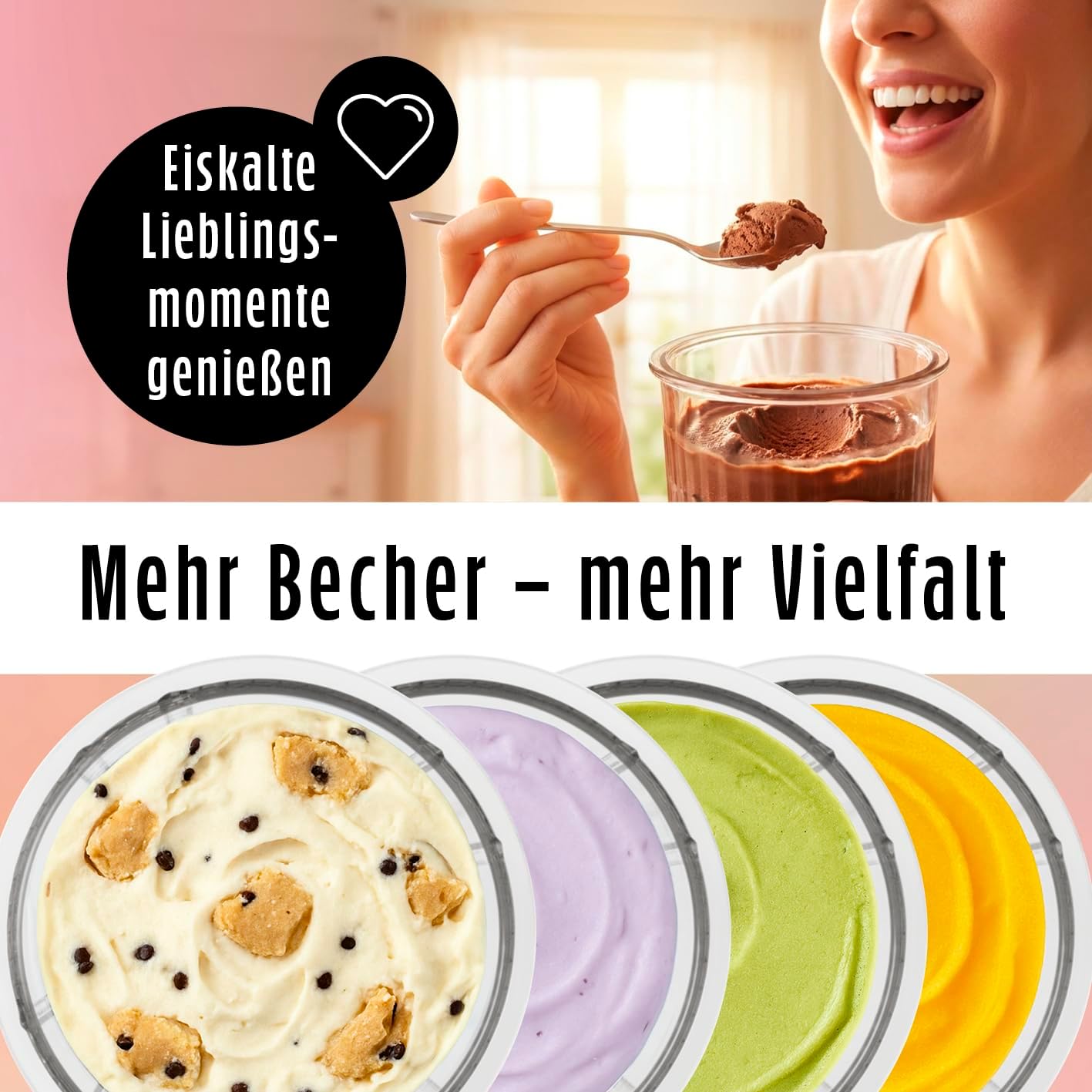 SmoothUp Becher-Set für Eismaschine