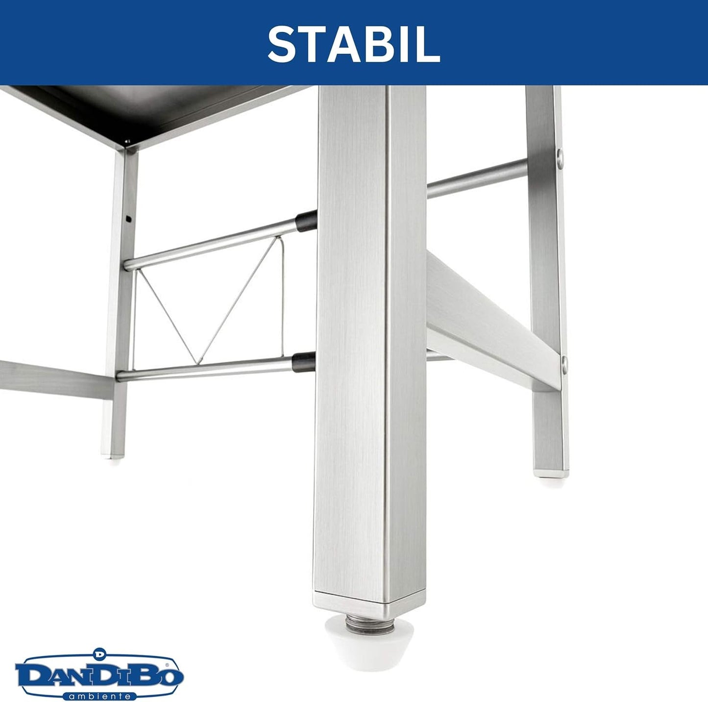 Verstellbares Mikrowellenregal 2-stufig, Silber/Edelstahl 2 Stufig, Höhe 46 cm