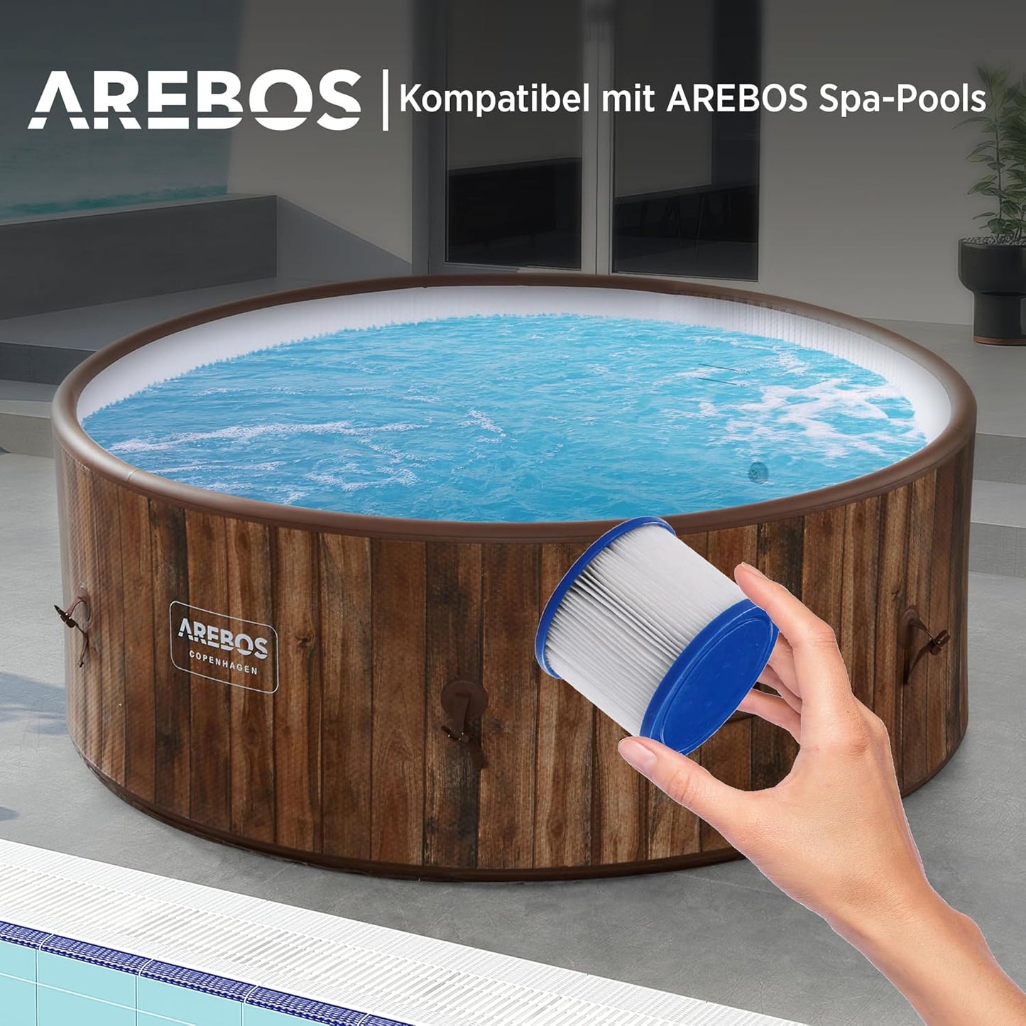 6er-Set Filterkartuschen für aufblasbare Whirlpools