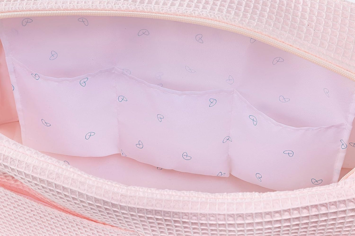 Multifunktionale Kinderwagen-Tasche mit grossem Fassungsvermögen, Hellrosa