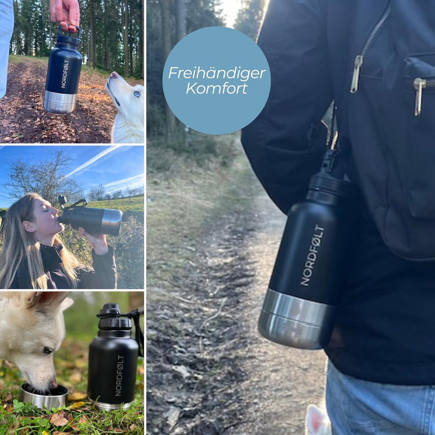 Hundetrinkflasche für unterwegs