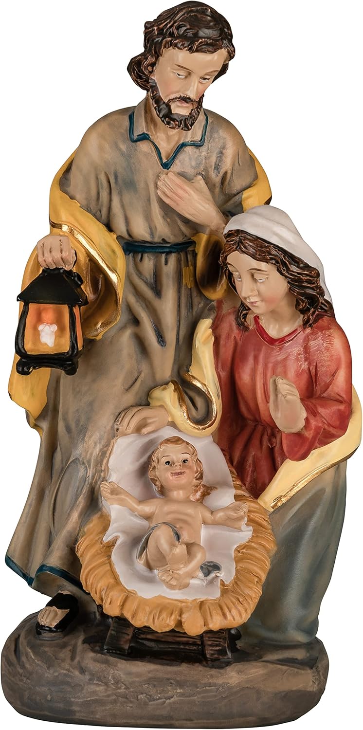 Krippenfiguren Maria, Josef und Jesus-Kind, Barock