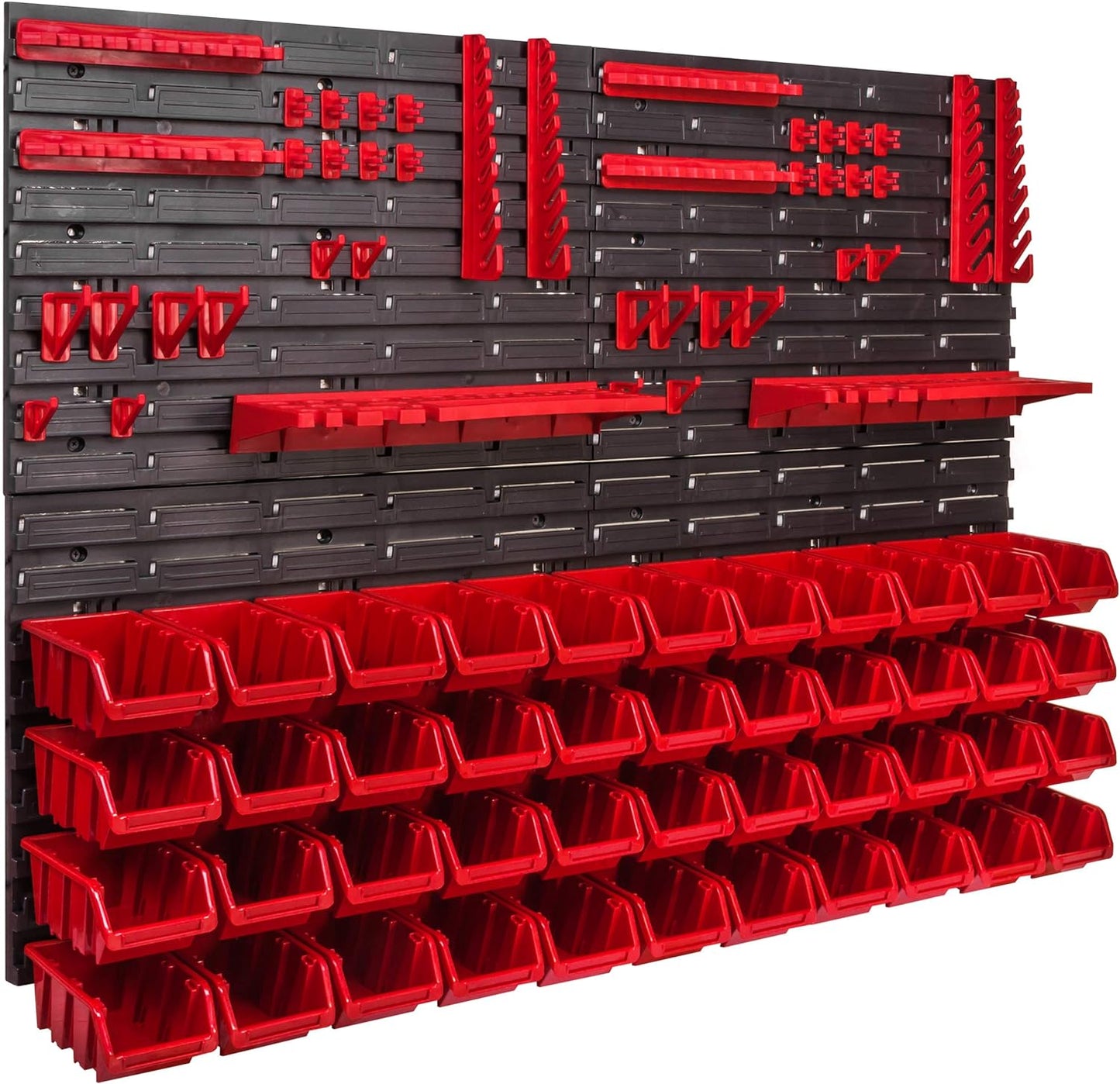 Lagersystem Wandregal, rot, Itbnn600x4-u2020-np6-r444