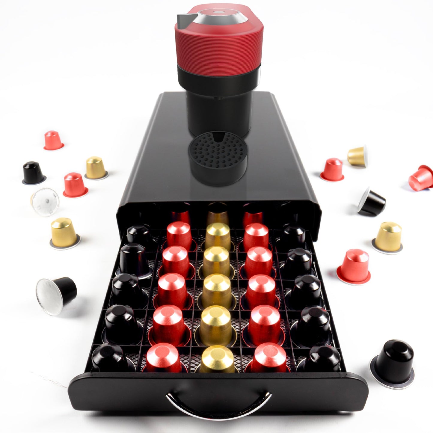 Kapselhalter für Nespresso, 50 Kapseln, 50 Nespresso Pods