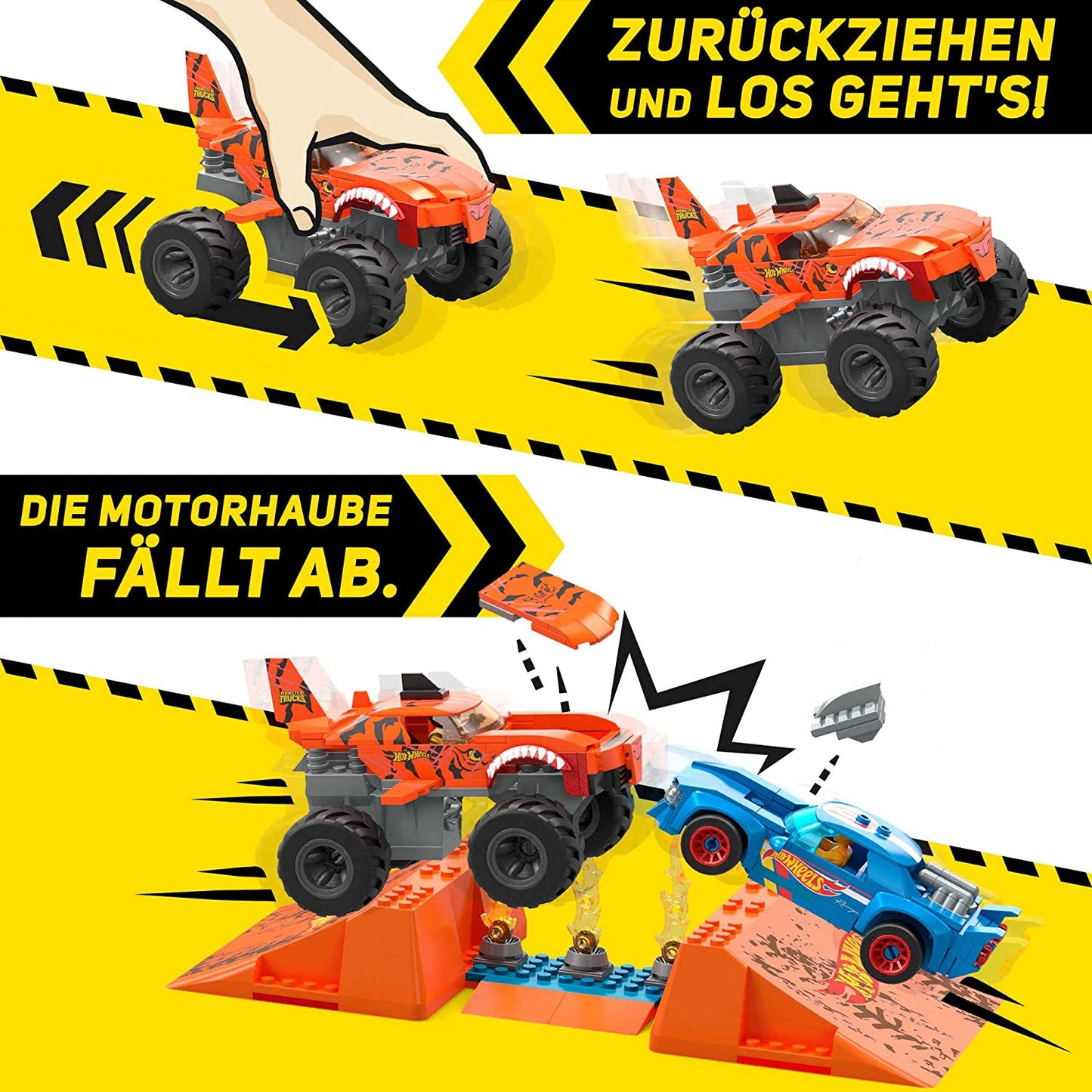 Monster Trucks Tiger Shark Crash Wettkampf, Spielfahrzeug