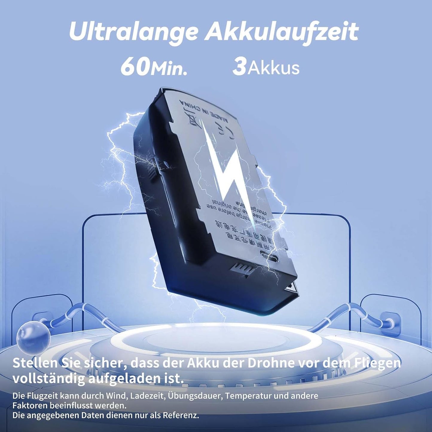 GPS-Drohne mit 4K Kamera, Klein Schwarz