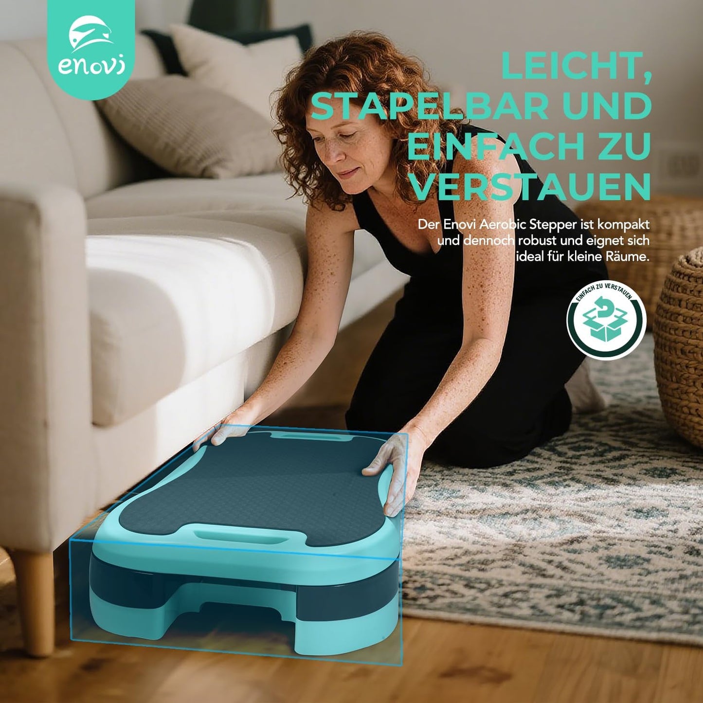 Stepper mit Kissen & Höhenverstellung