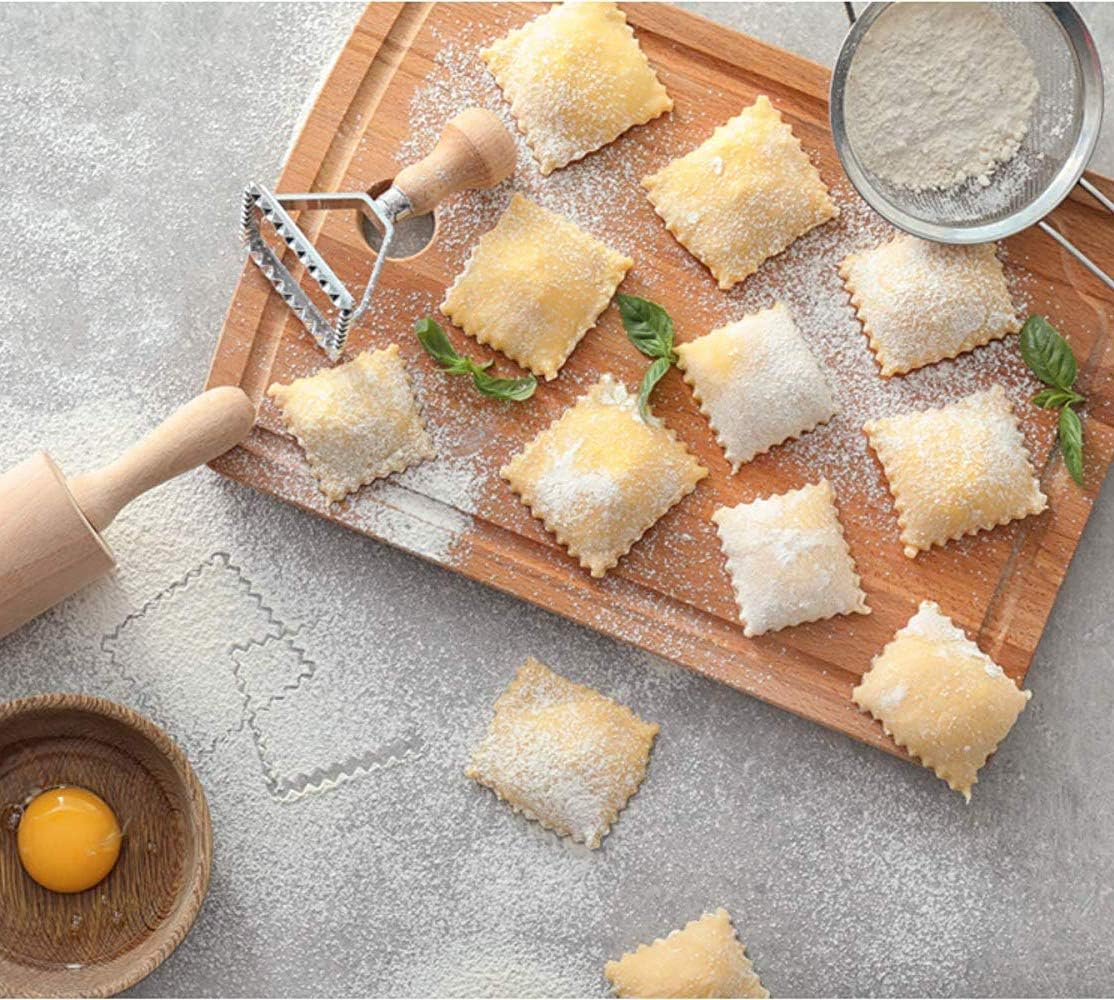 Ravioli-Ausstecher-Set mit Teigrädchen, 4er Set,teigrädchen