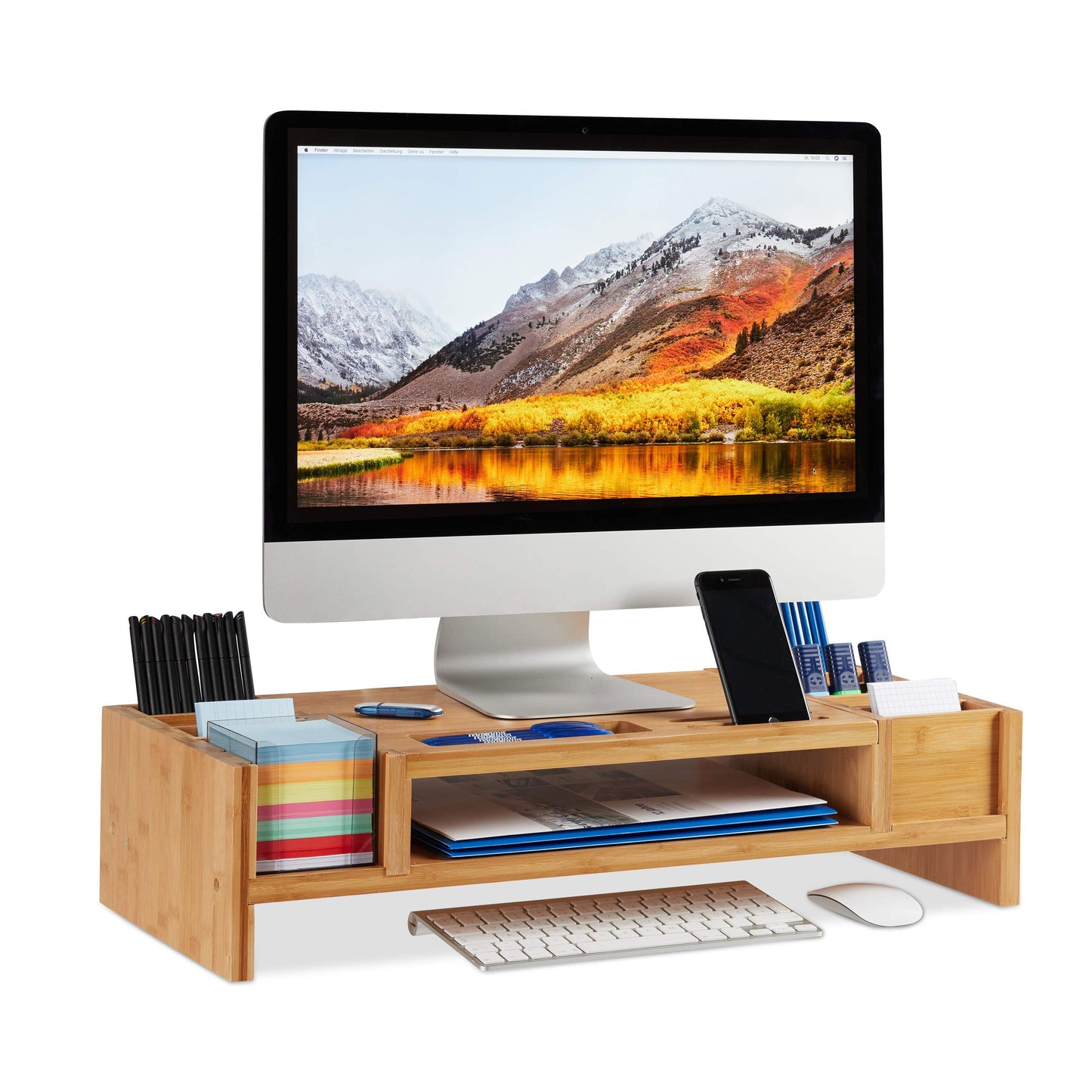 Desk Screen Riser, Single