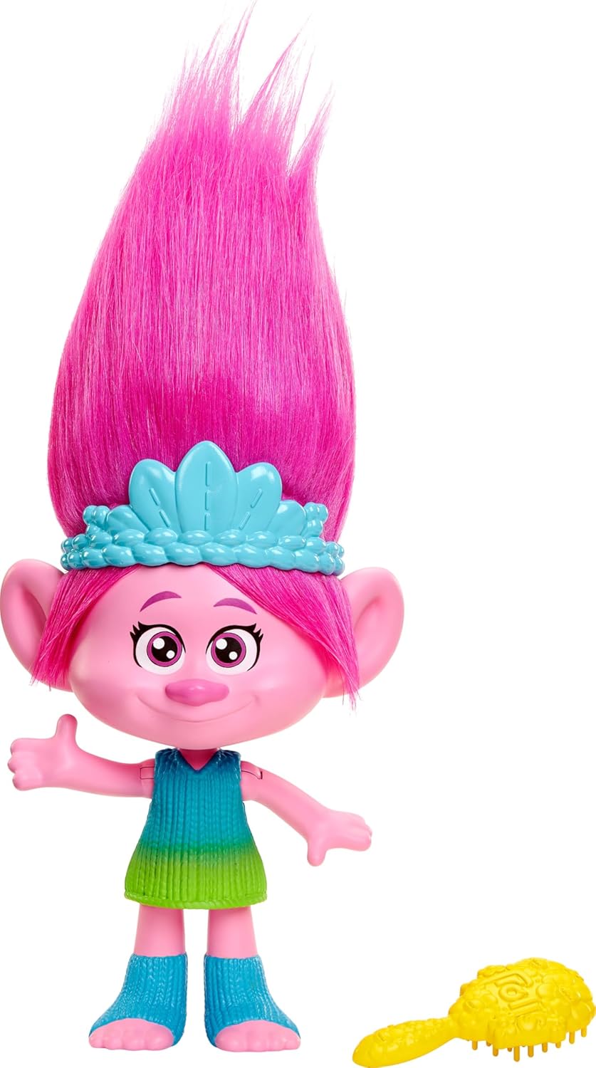 Rainbow HairTunes Poppy-Puppe mit Licht & Sound, Königin Poppy