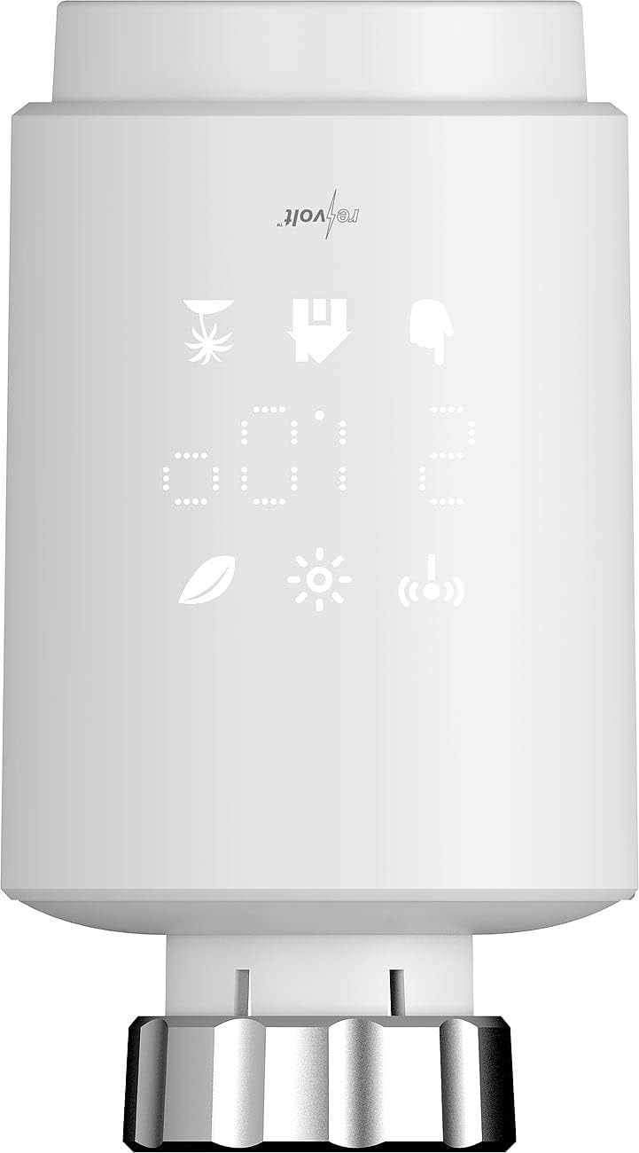 Programmbierbares Heizkörper-Thermostat, Bluetooth & App ; rund, 1er- Set
