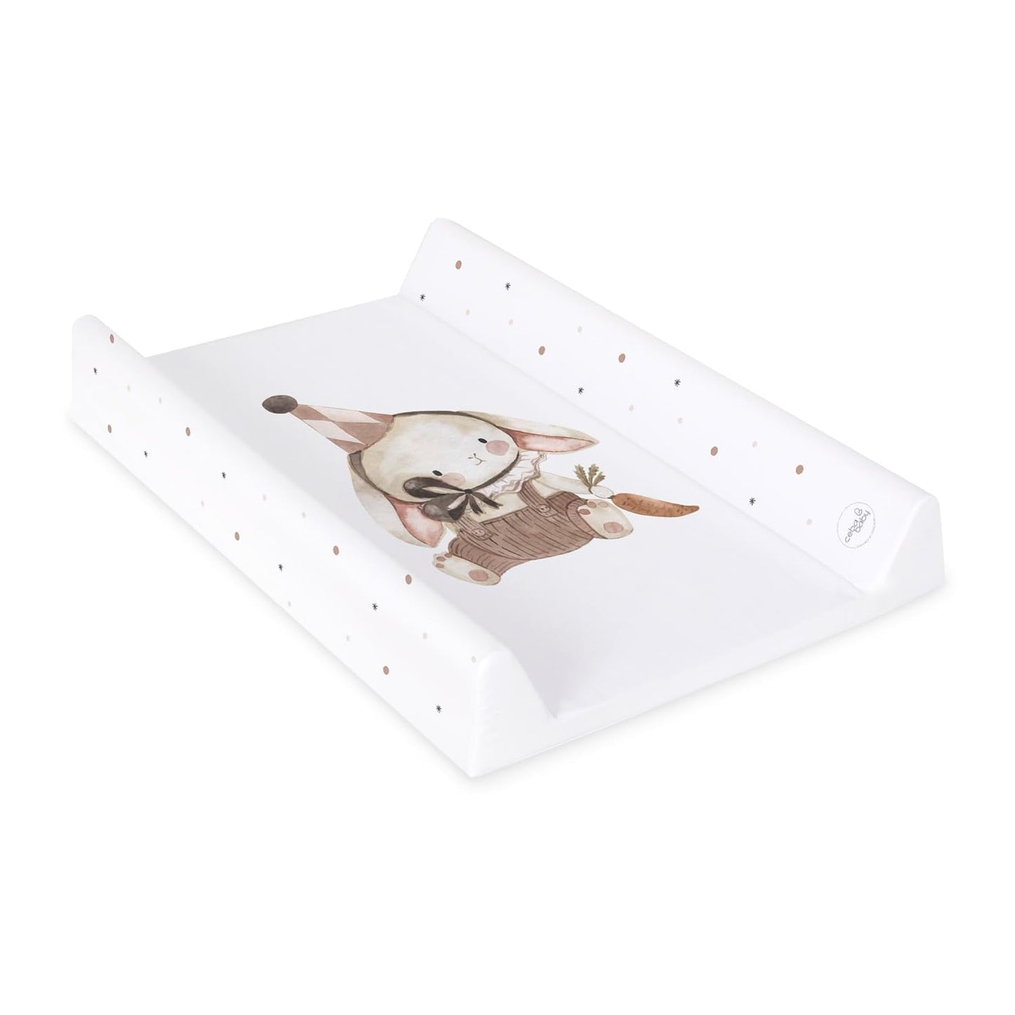 Abwaschbare Wickelauflage, 70x50 cm (1er Pack) Clown-Häschen