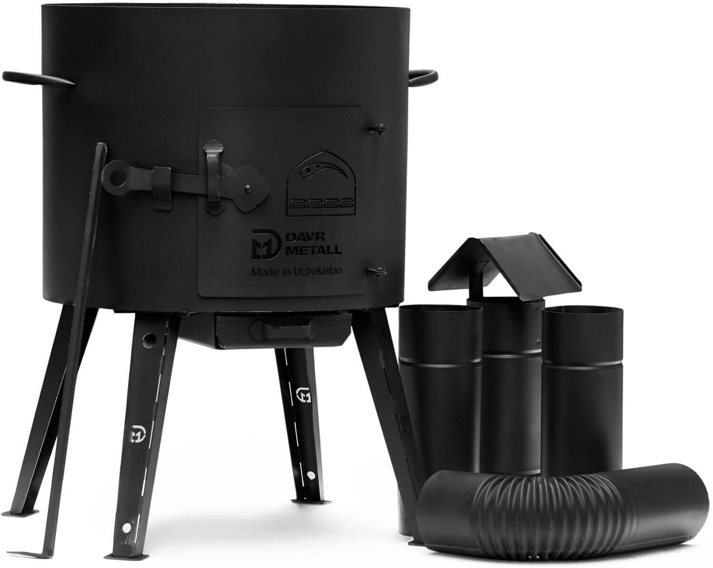 Utschak Feldküche mit Kazan 12L und Adapter-Ringe, Adapter-Ringe mit Kazan 12L