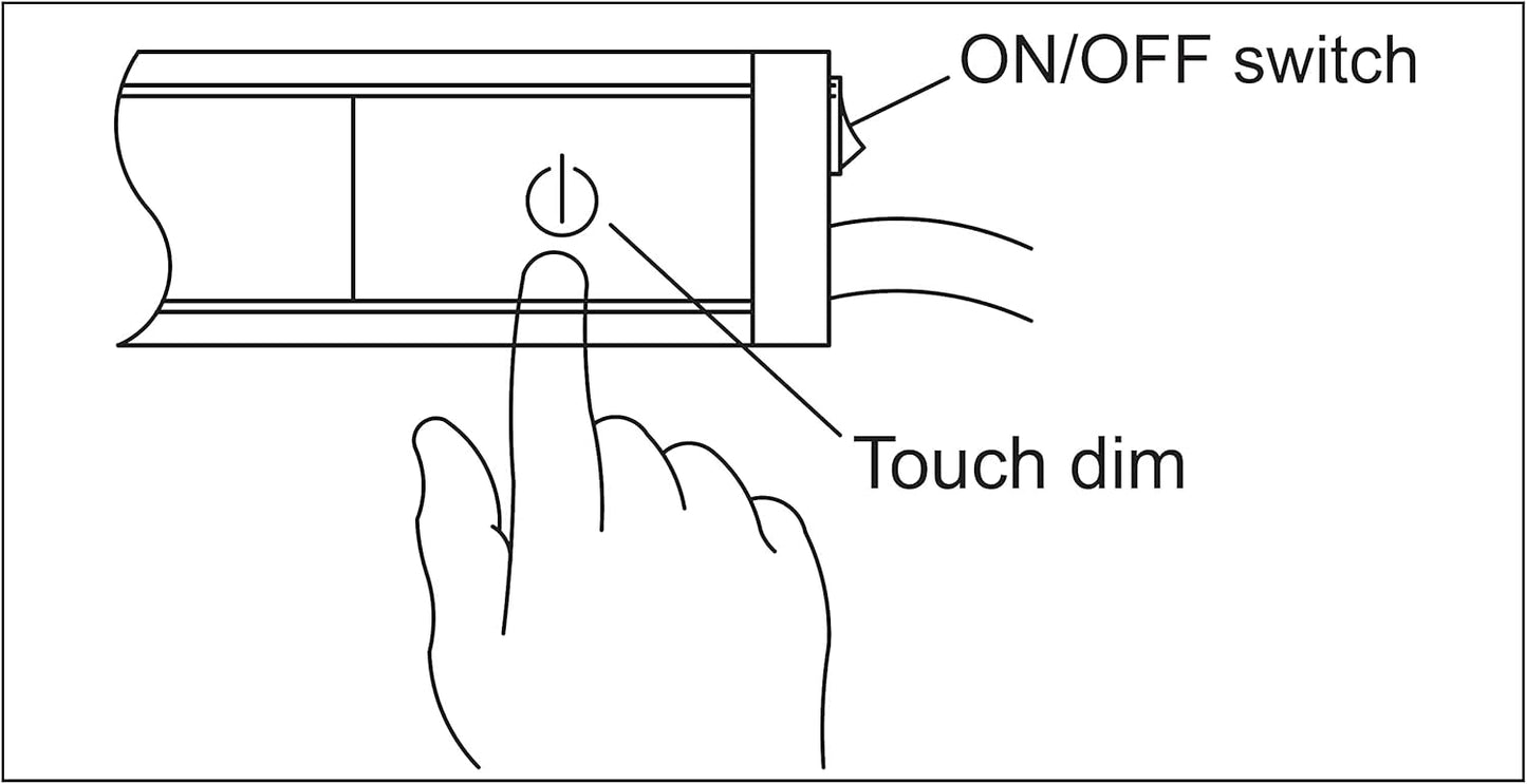 LED Unterbaulampe mit Touchdimmer