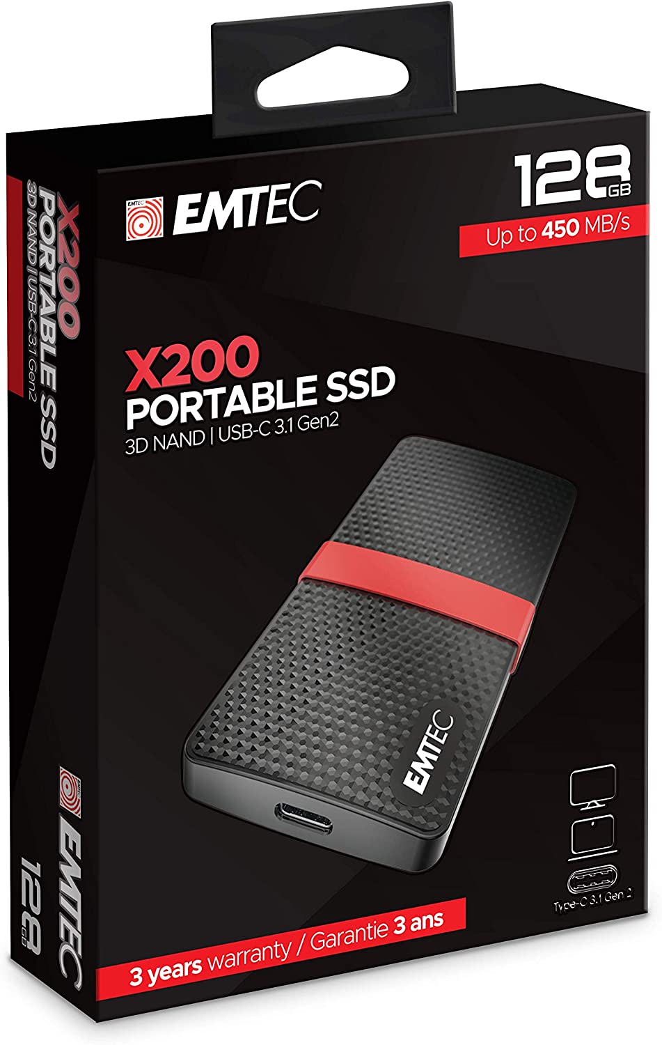 X200 Portable SSD 128 GB, Externe SSD, 128 GB