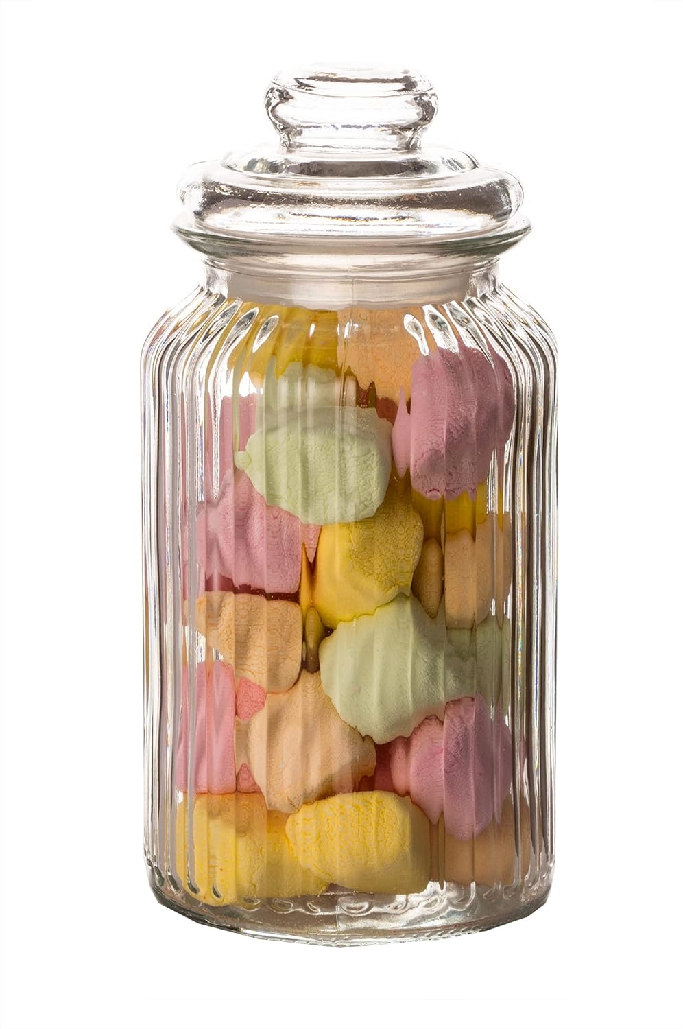 6er-Set Bonbongläser mit Deckel, 6x 1,3 L