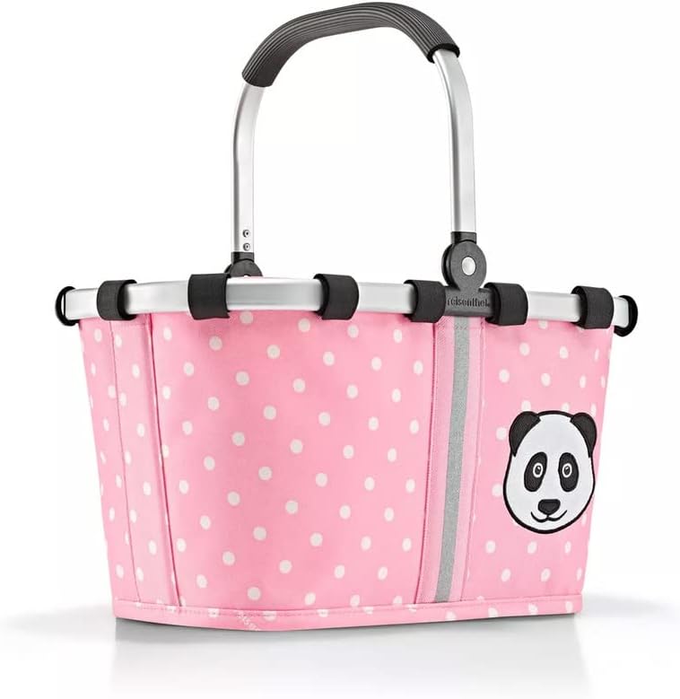 Carrybag Xs - Kinderkorb, Panda Dots Pink