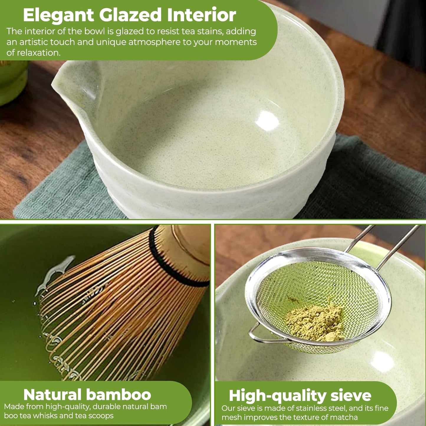 5-teiliges Matcha-Set