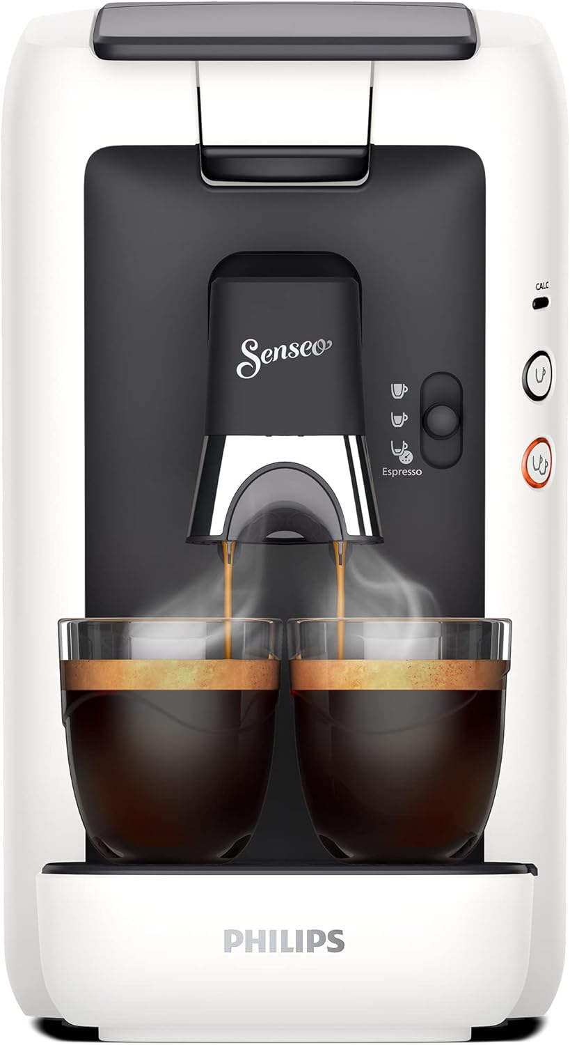 Senseo Maestro Kaffeepadmaschine mit Memo-Funktion, Weiss