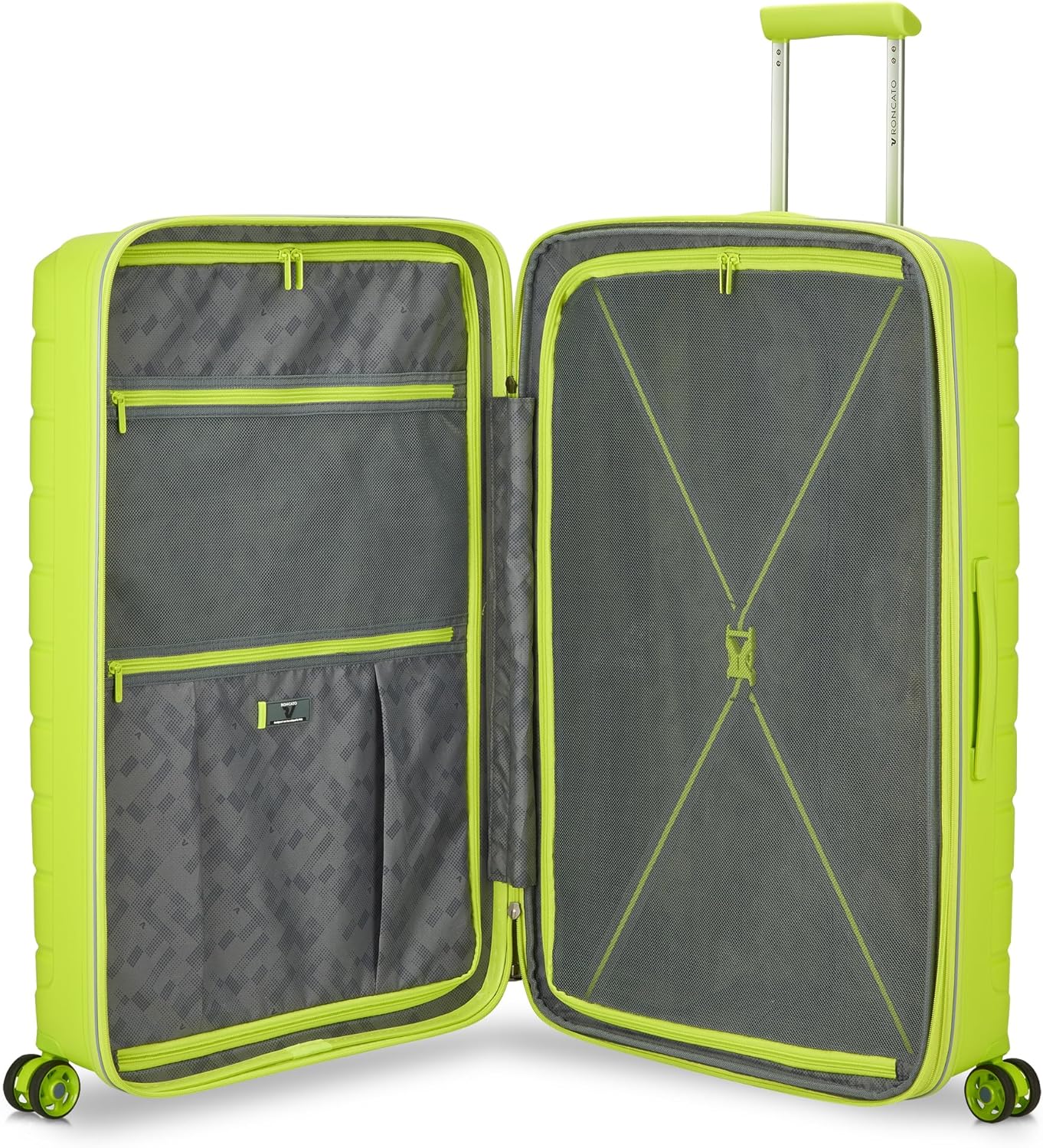 Grosser Hartschalenkoffer B-Flying mit TSA-Schloss und Dehnungsfuge, 78x50x30/35, Cyber Lime