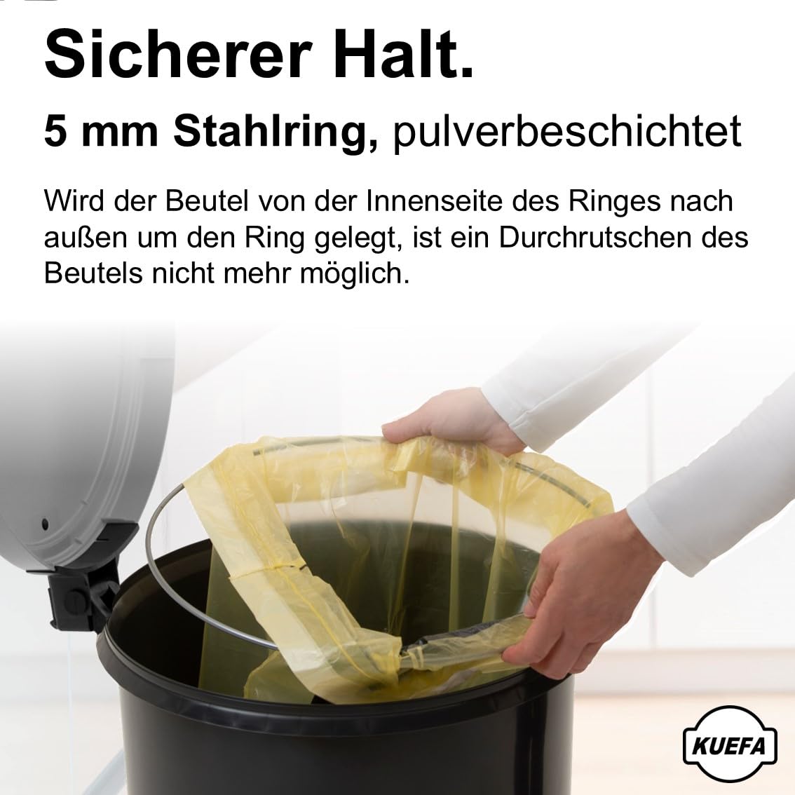 Abfalleimer 60l, Hellgrau 1