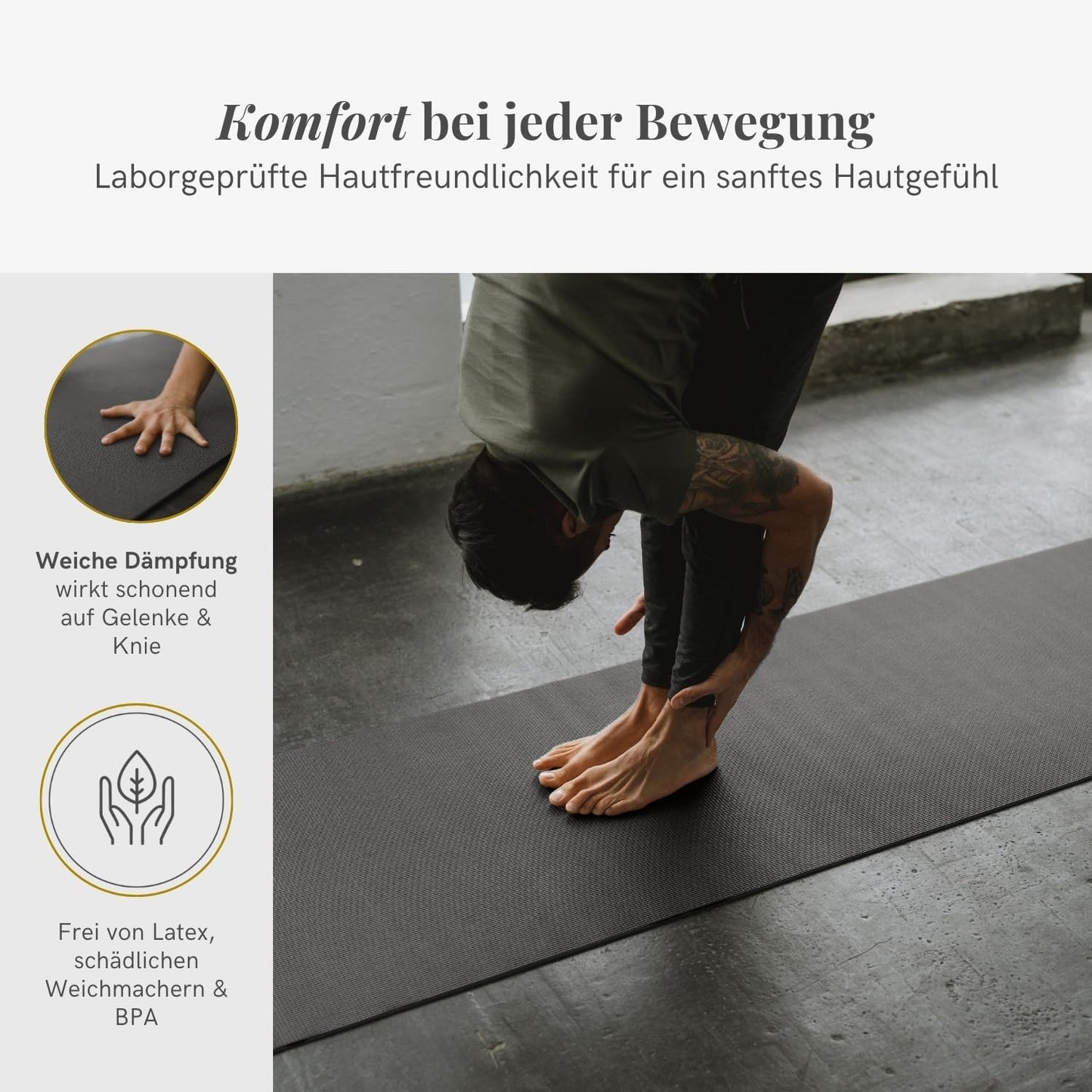 Yogamatte Mudra, Standard / Anthracit