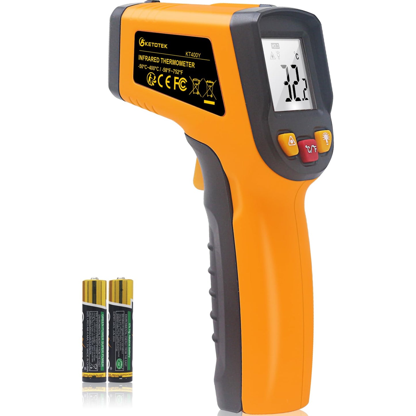 Infrarot Thermometer Laser-Temp-Messgerät, KT400Y