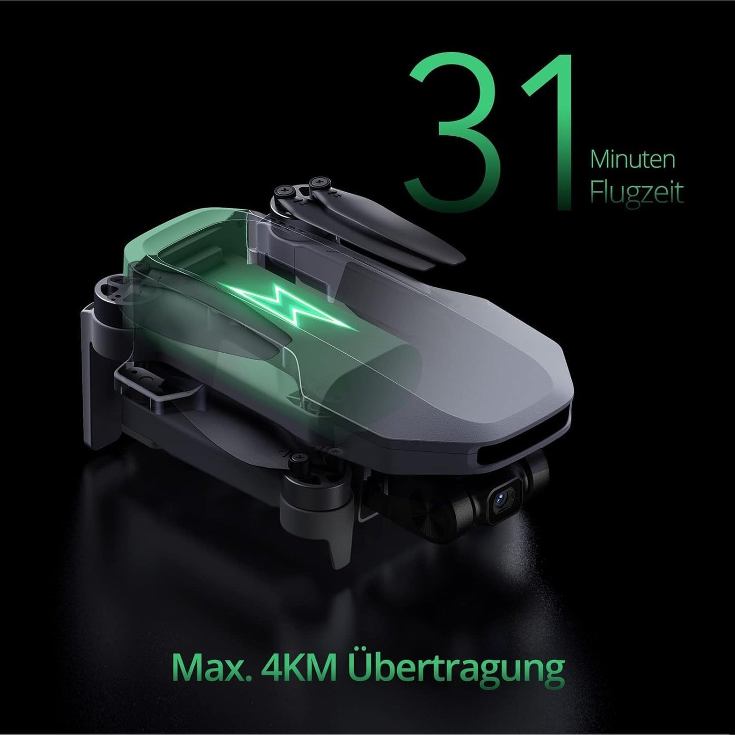 Atom Se GPS Drohne mit 4K-Kamera, ATOM SE (zwei Batterien)
