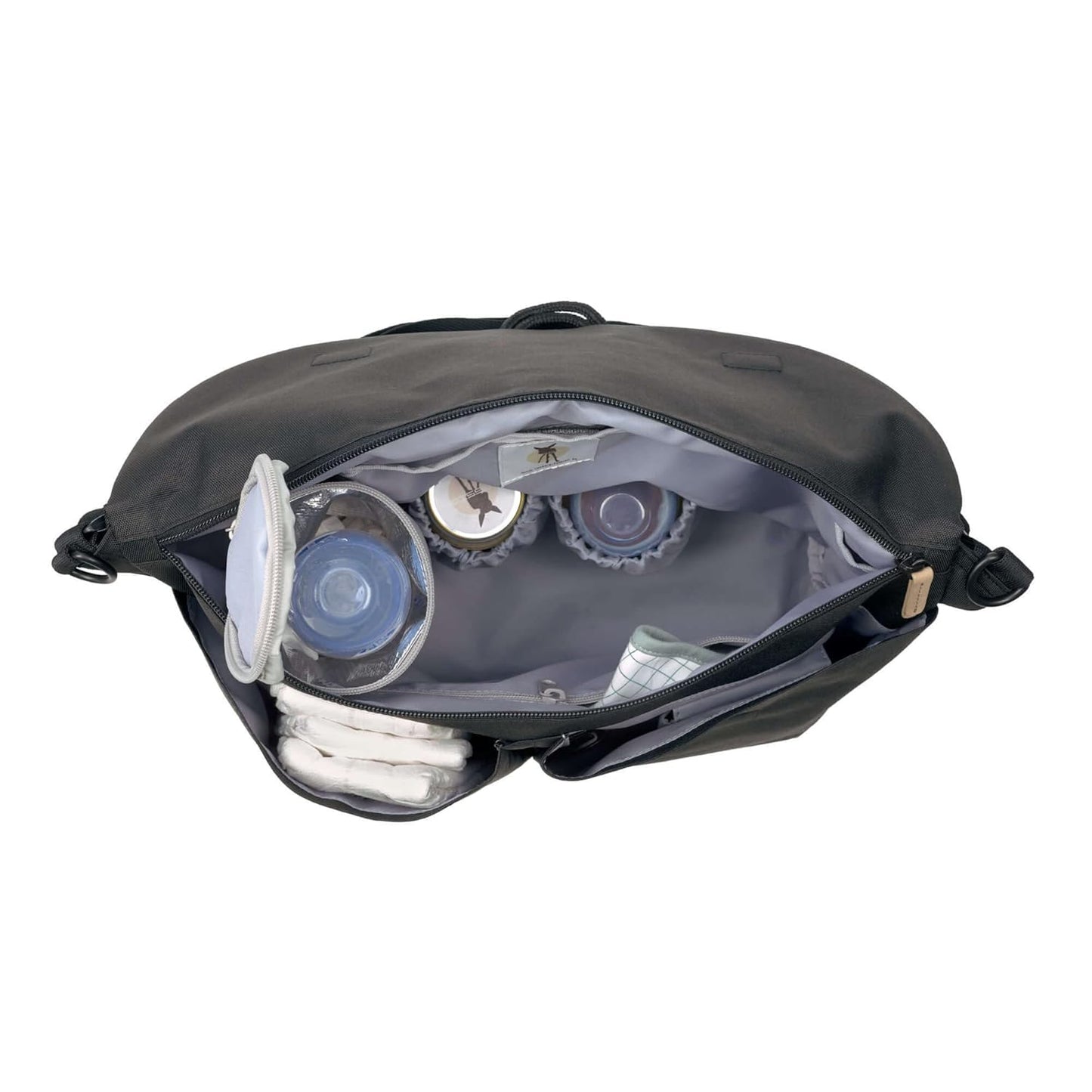 Wickeltasche inkl. Accessoires, Schwarz