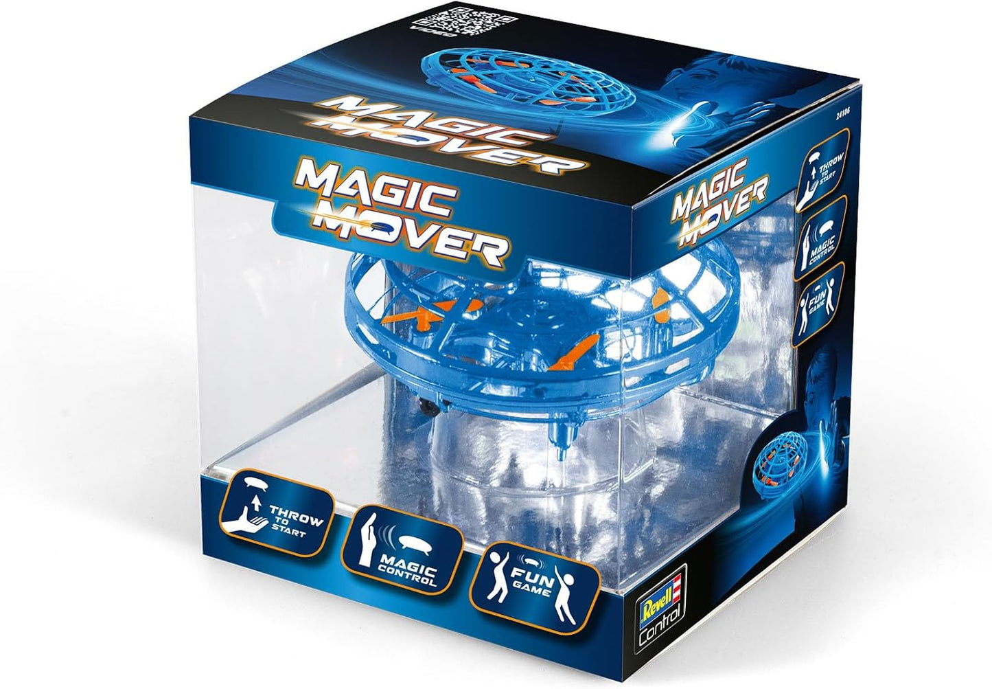 Magic Mover mit Handsteuerung und Wurf-Start, Blau