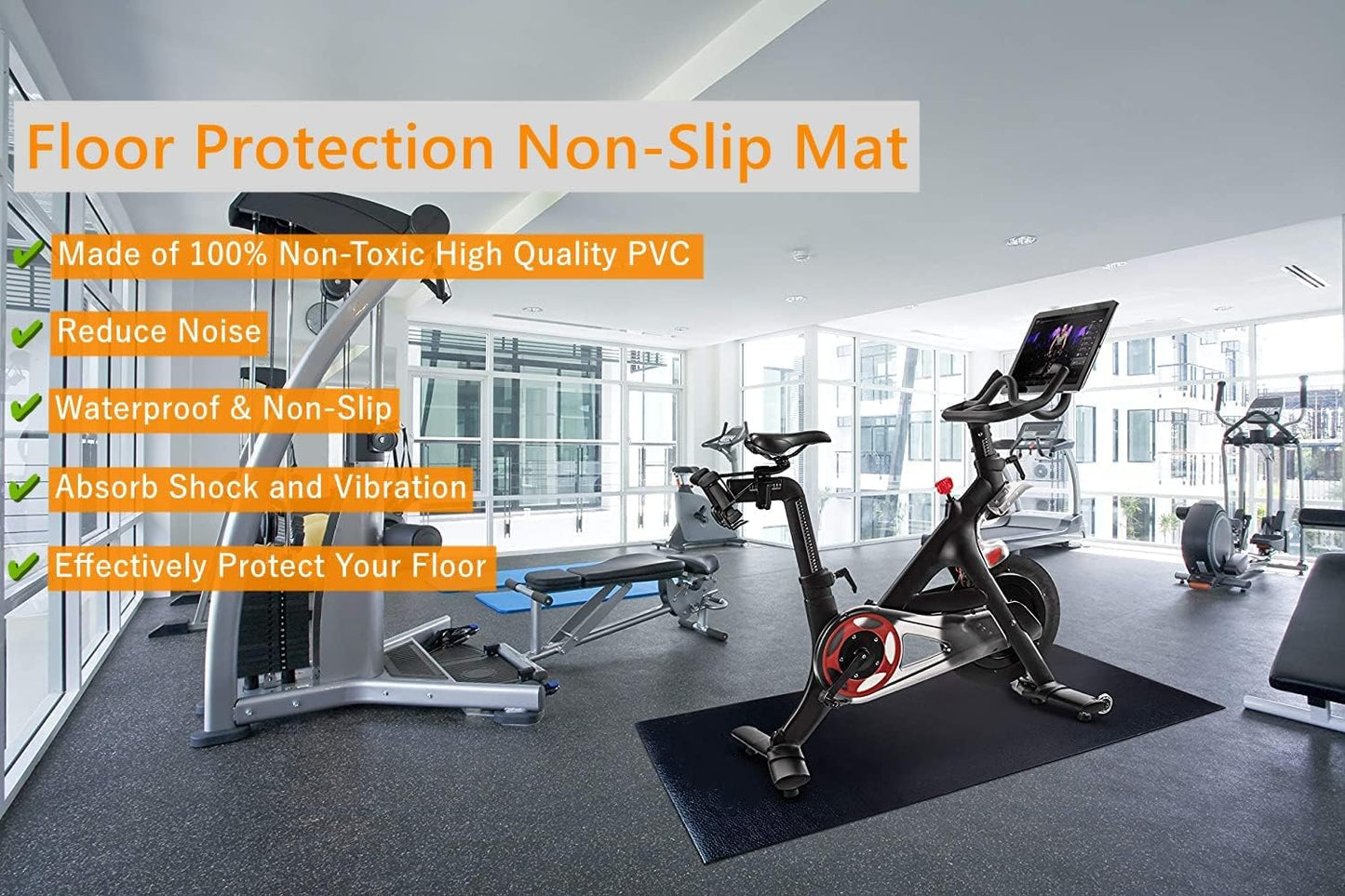 Bodenschutzmatte für Fitnessgeräte
