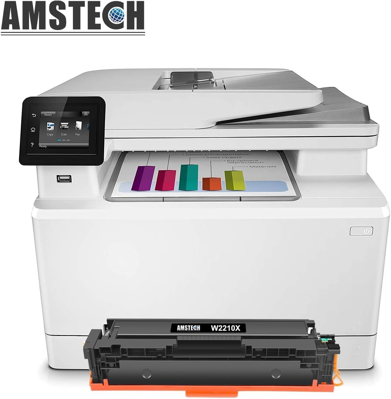 Ersatz-Toner für HP Laserjet Pro MFP M283fdw, 207X-4PK-colour-WC