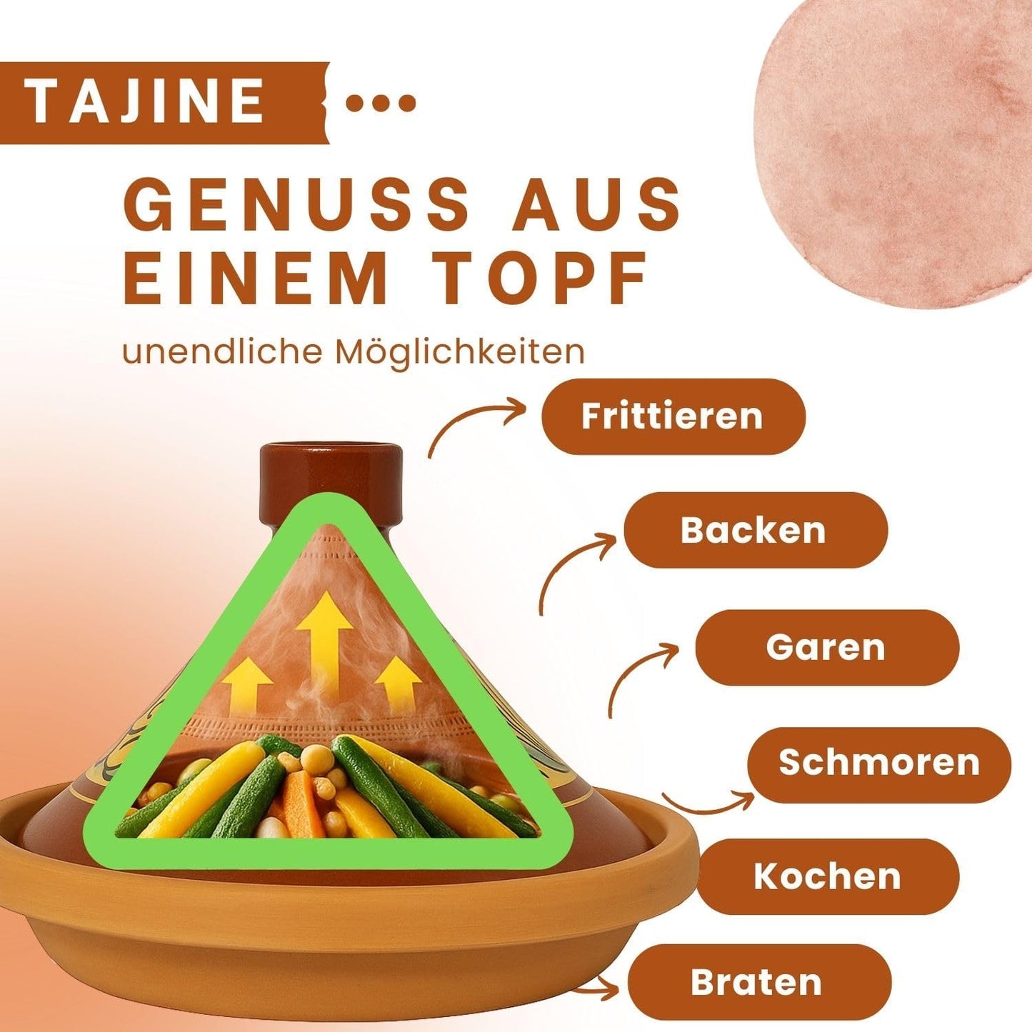 Marokkanische Tajine Schmortopf