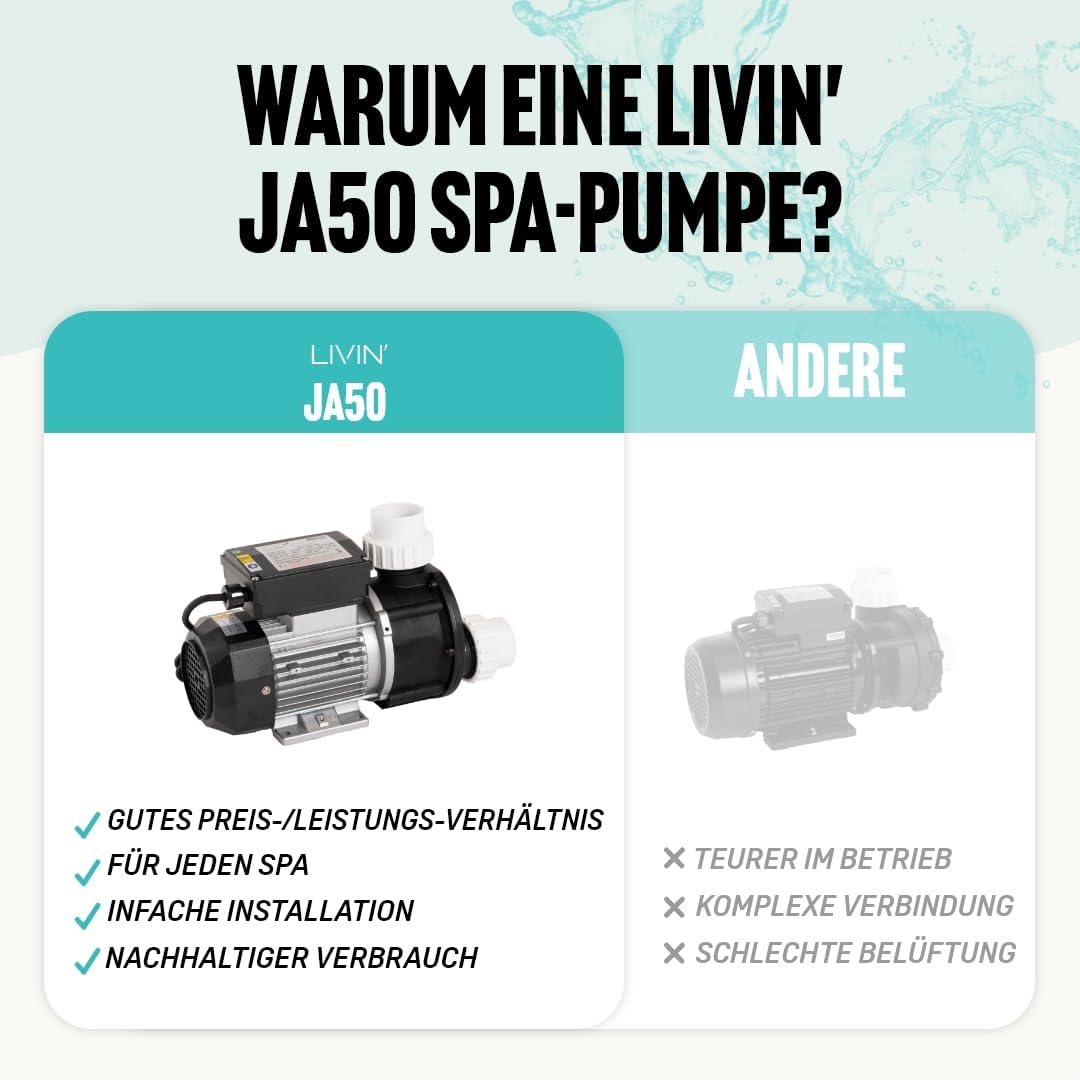 Poolpumpe JA50 - Leise Zirkulations- und Filterpumpe