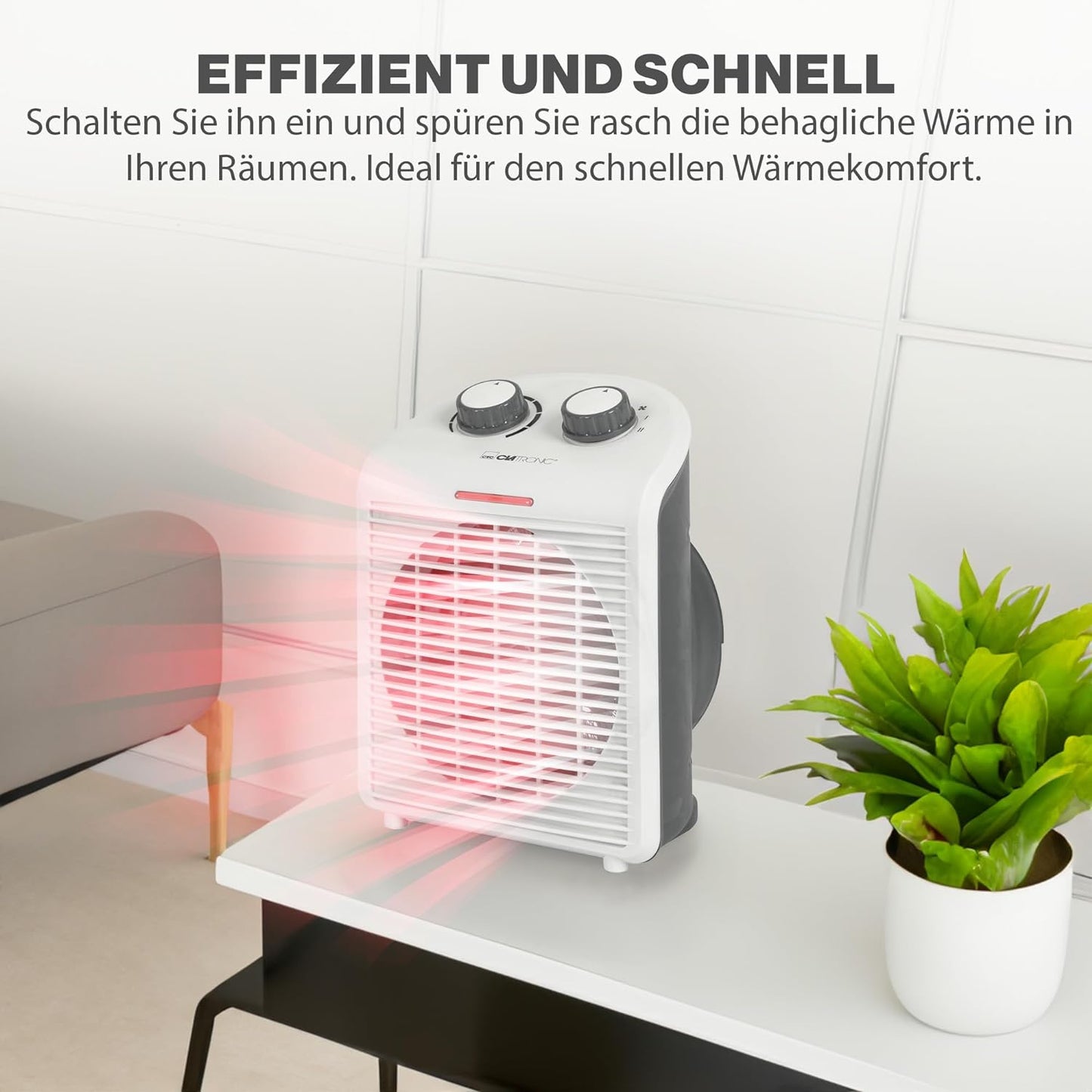 Elektrische Raumheizung HL3761, HL 3761 weiss 2000W ; Heizlüfter