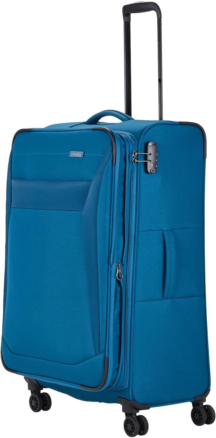 Chios Weichschalenkoffer mit Dehnfalte, 97l, Trolley Grösse L (78 cm) Petrol