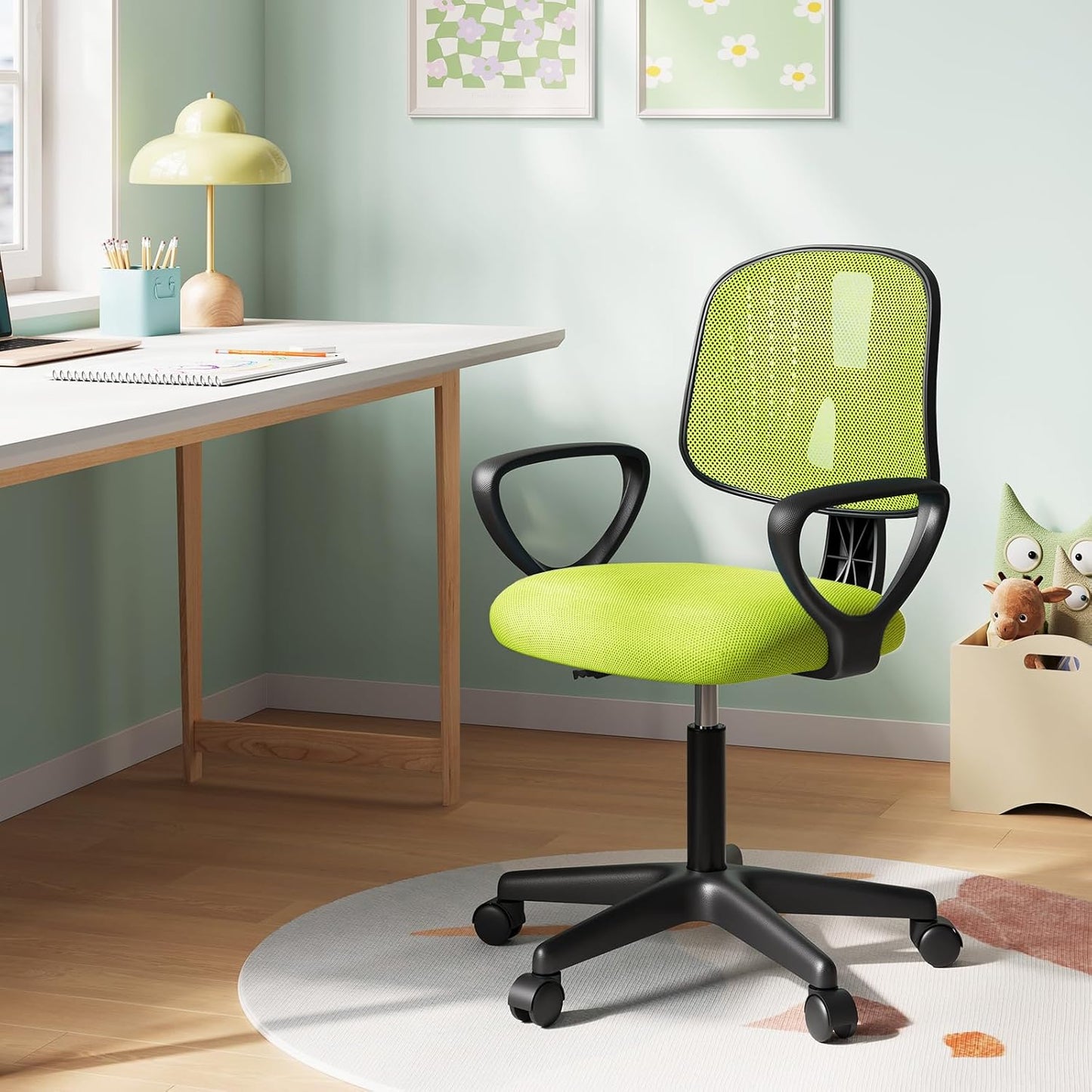 Ergonomischer Kinderschreibtischstuhl, Grün