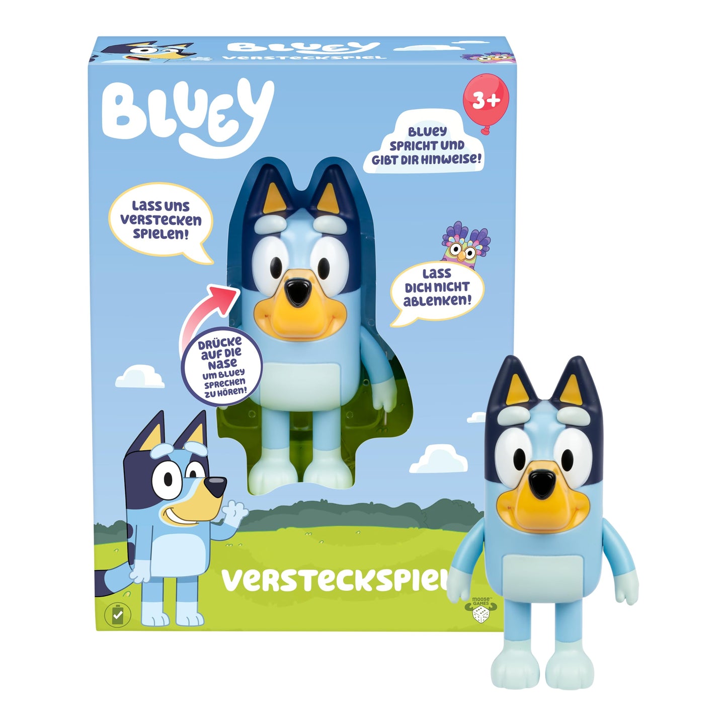Versteckspiel-Timer mit sprechender Figur