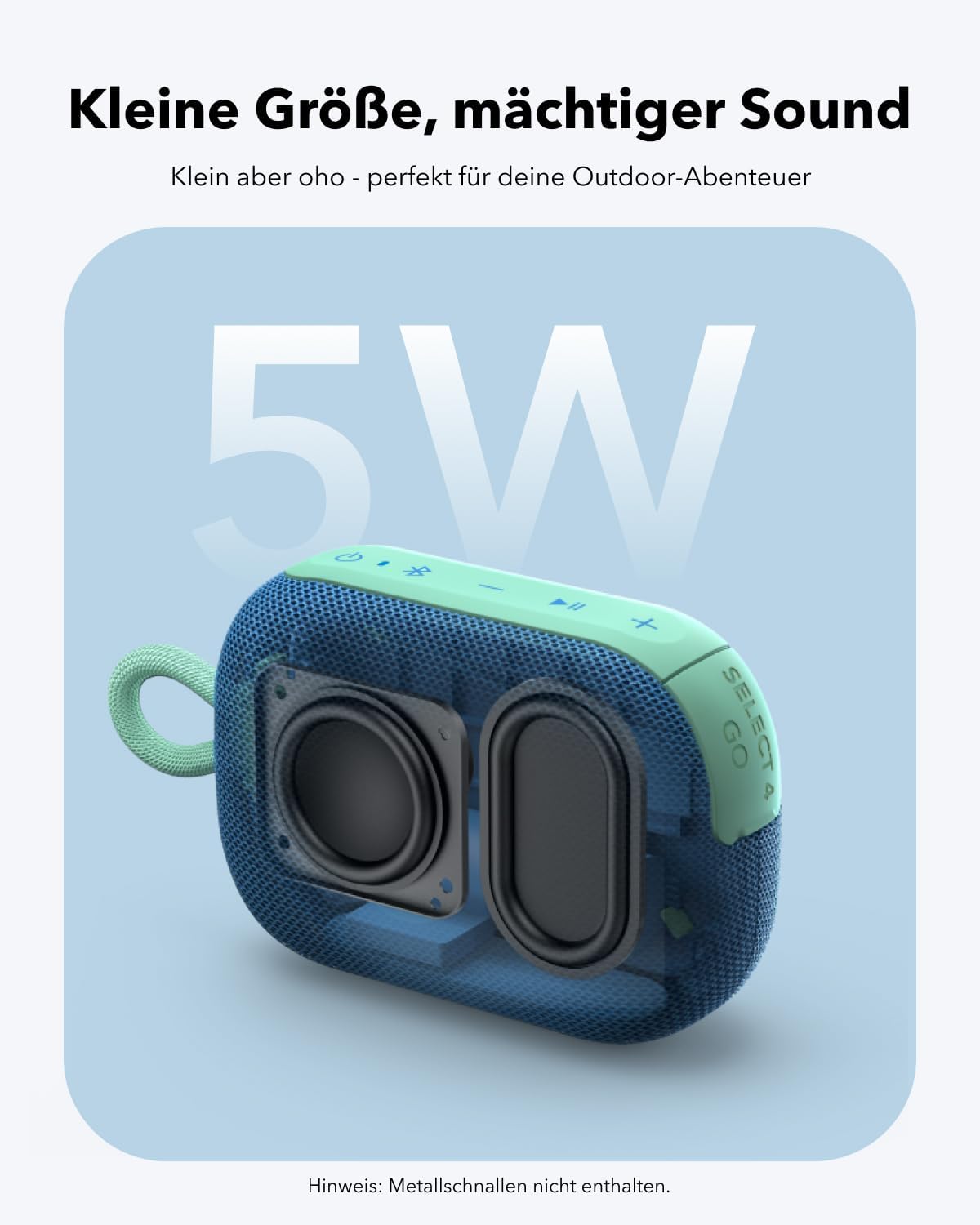 Select 4 Go Bluetooth Lautsprecher, Blue