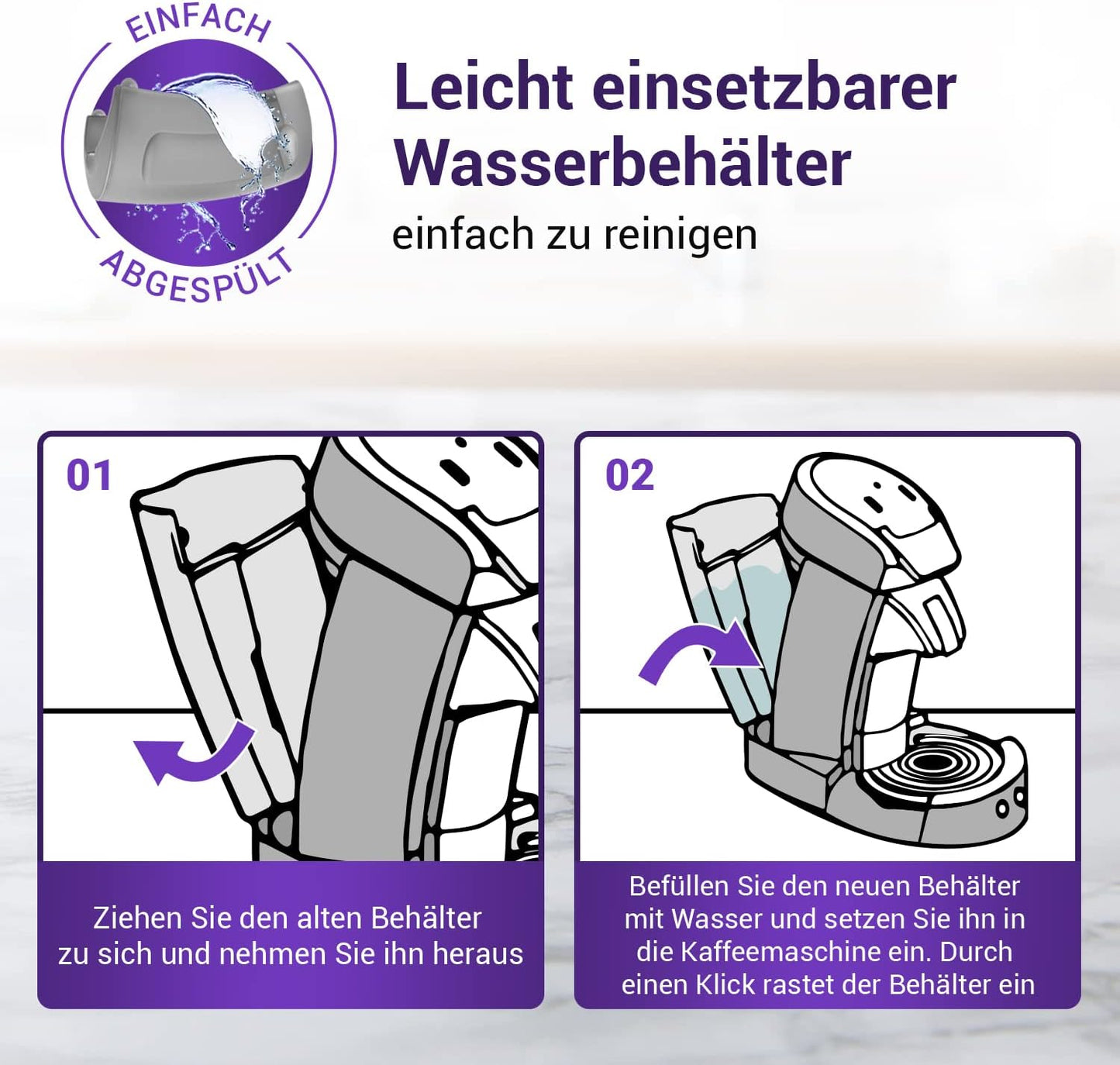 Wassertank 1,2L für Senseo Kaffeemaschine