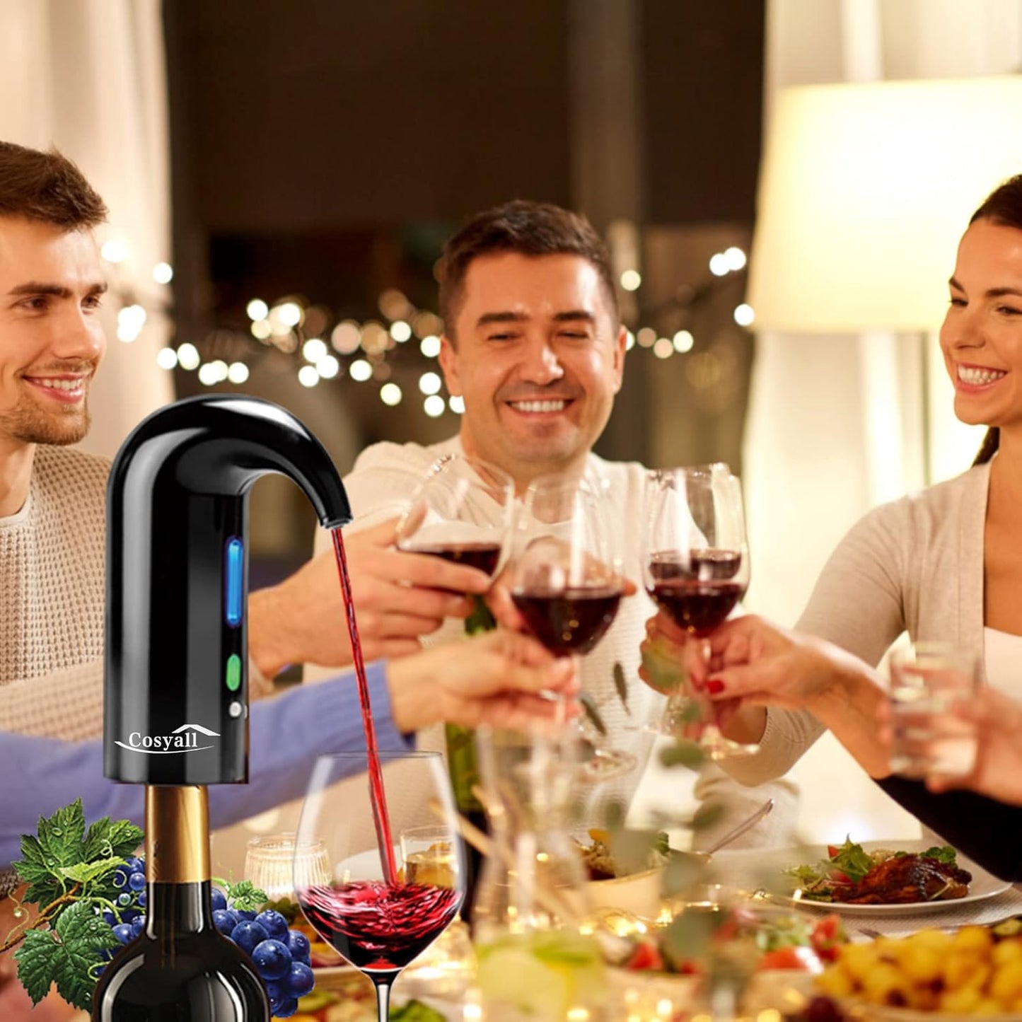 Elektrischer Weinbelüfter, Schwarz