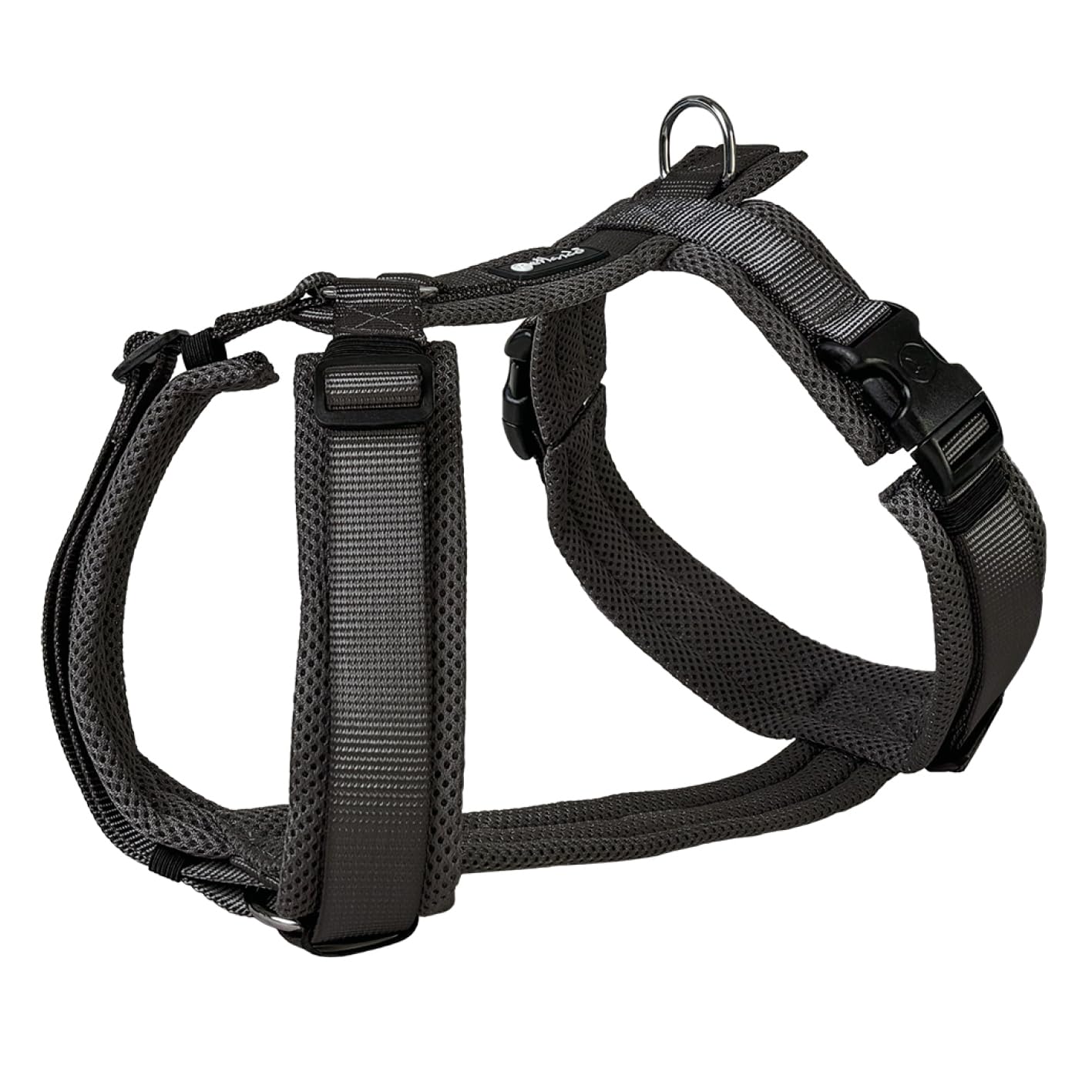 Gepolstertes Hundegeschirr Y-Comfort, Schwarz L